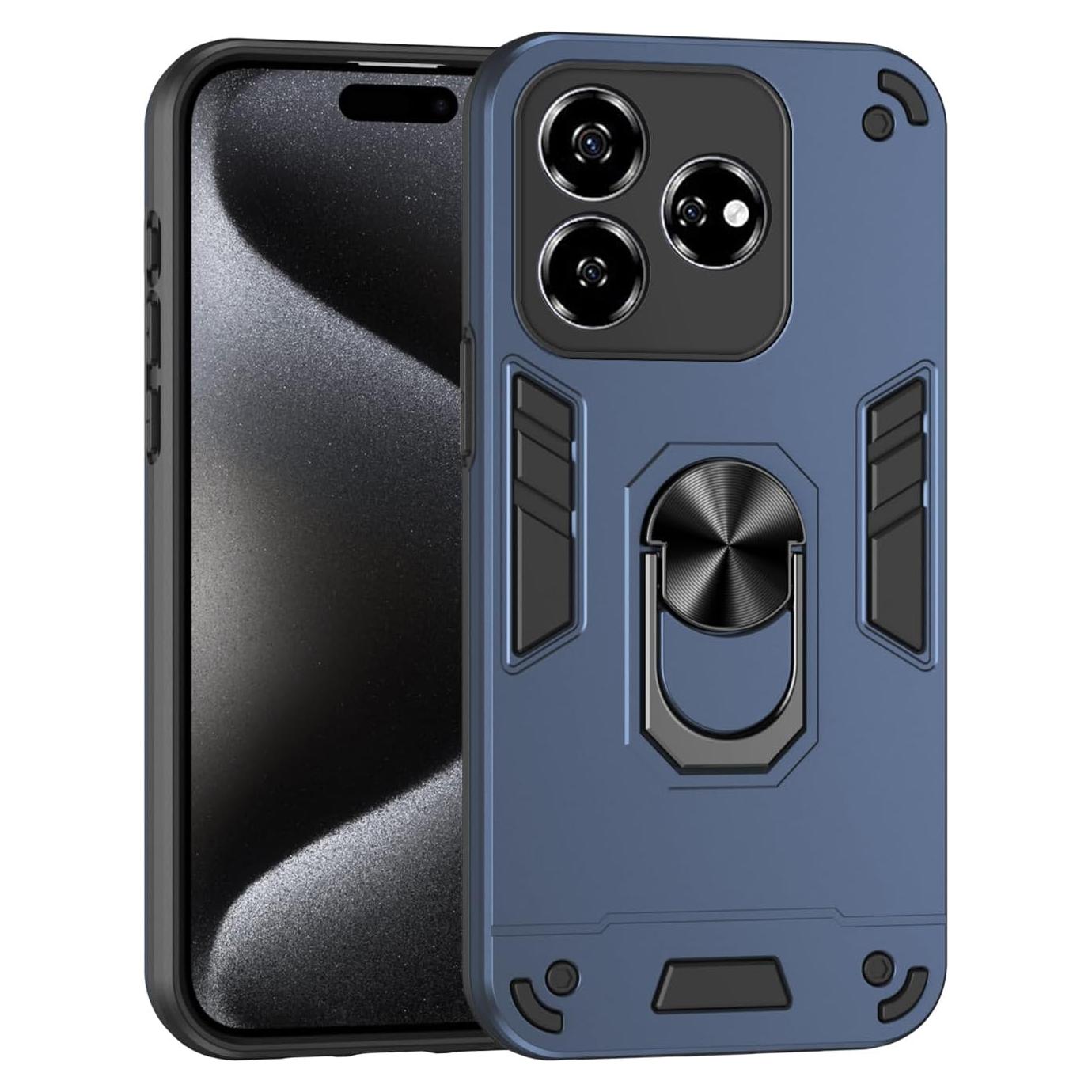 Funda Magnética Azul para ZTE Axon 60 y Blade V60 - Soporte