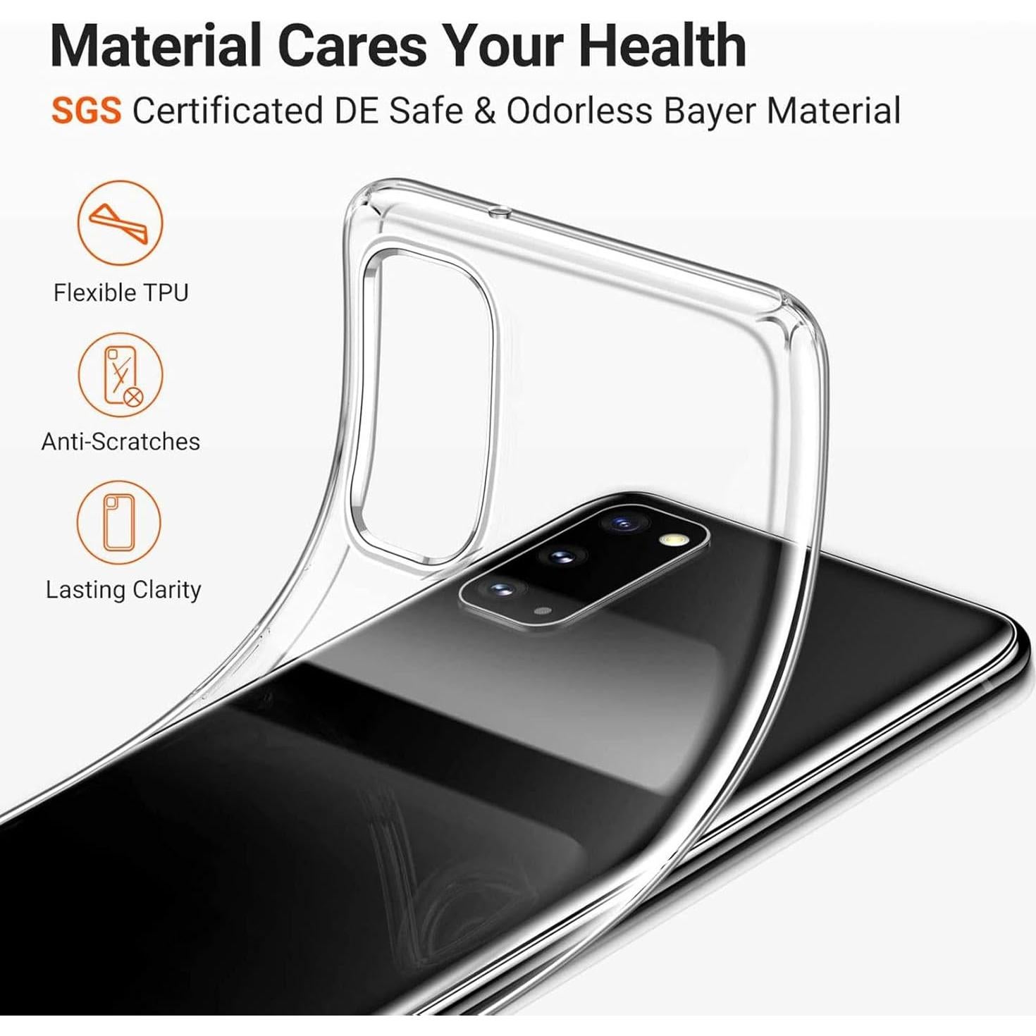 Funda Silicona TPU ZTE Nubia Z70 Ultra Transparente con Soporte