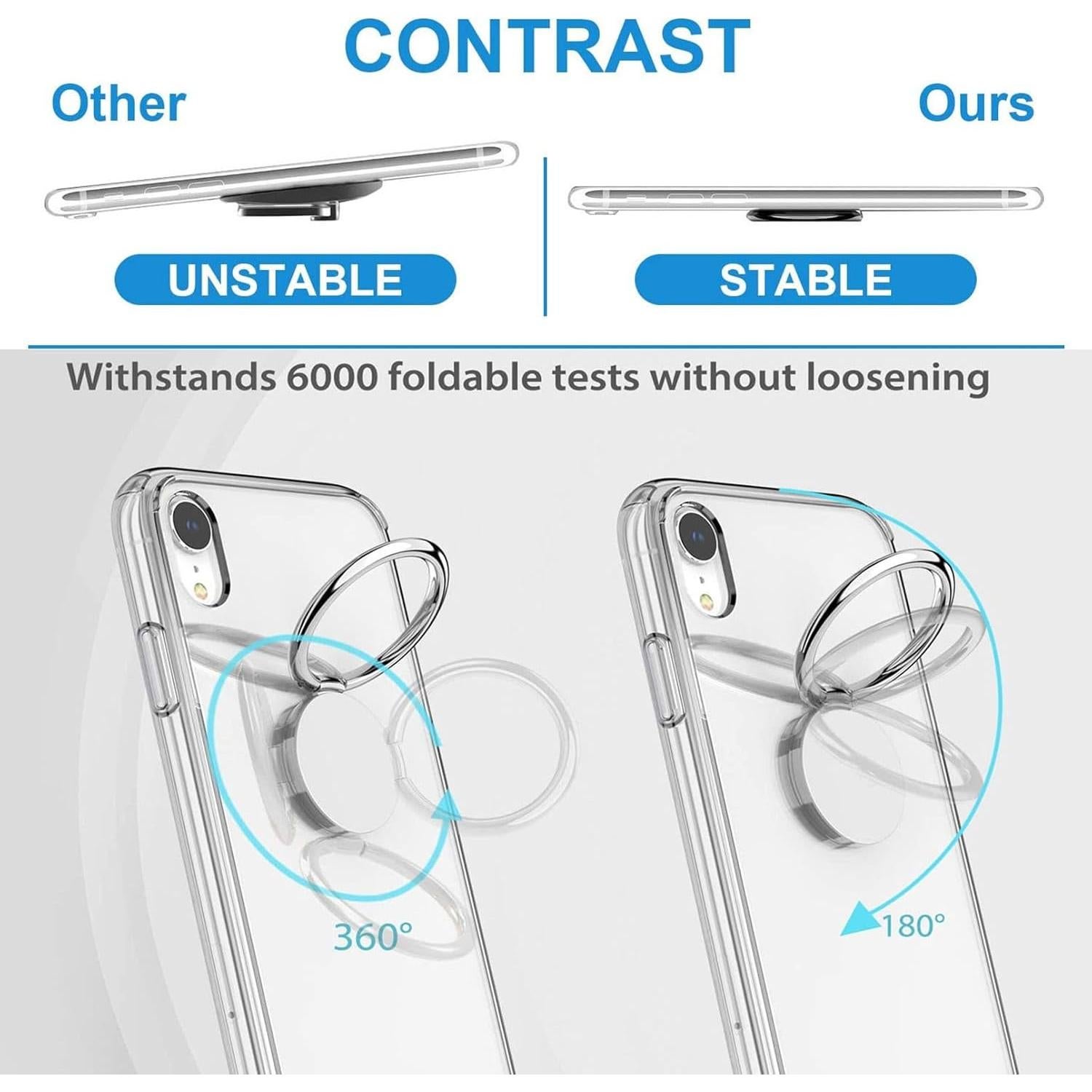 Funda Silicona TPU ZTE Nubia Z70 Ultra Transparente con Soporte