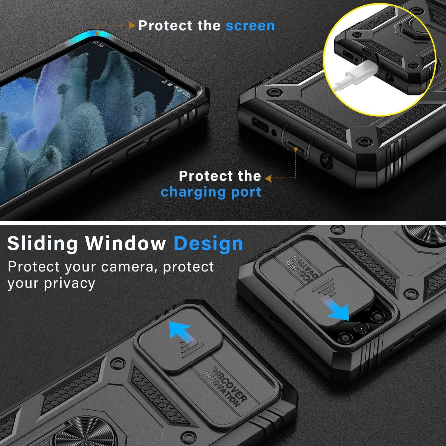 Funda PASNEW para Samsung Galaxy A51 4G, a prueba de golpes, soporte 360°