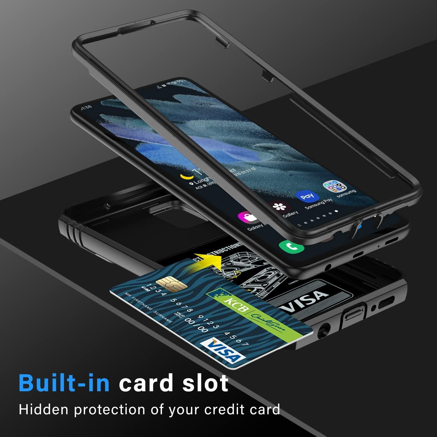 Funda PASNEW para Samsung Galaxy A51 4G, a prueba de golpes, soporte 360°