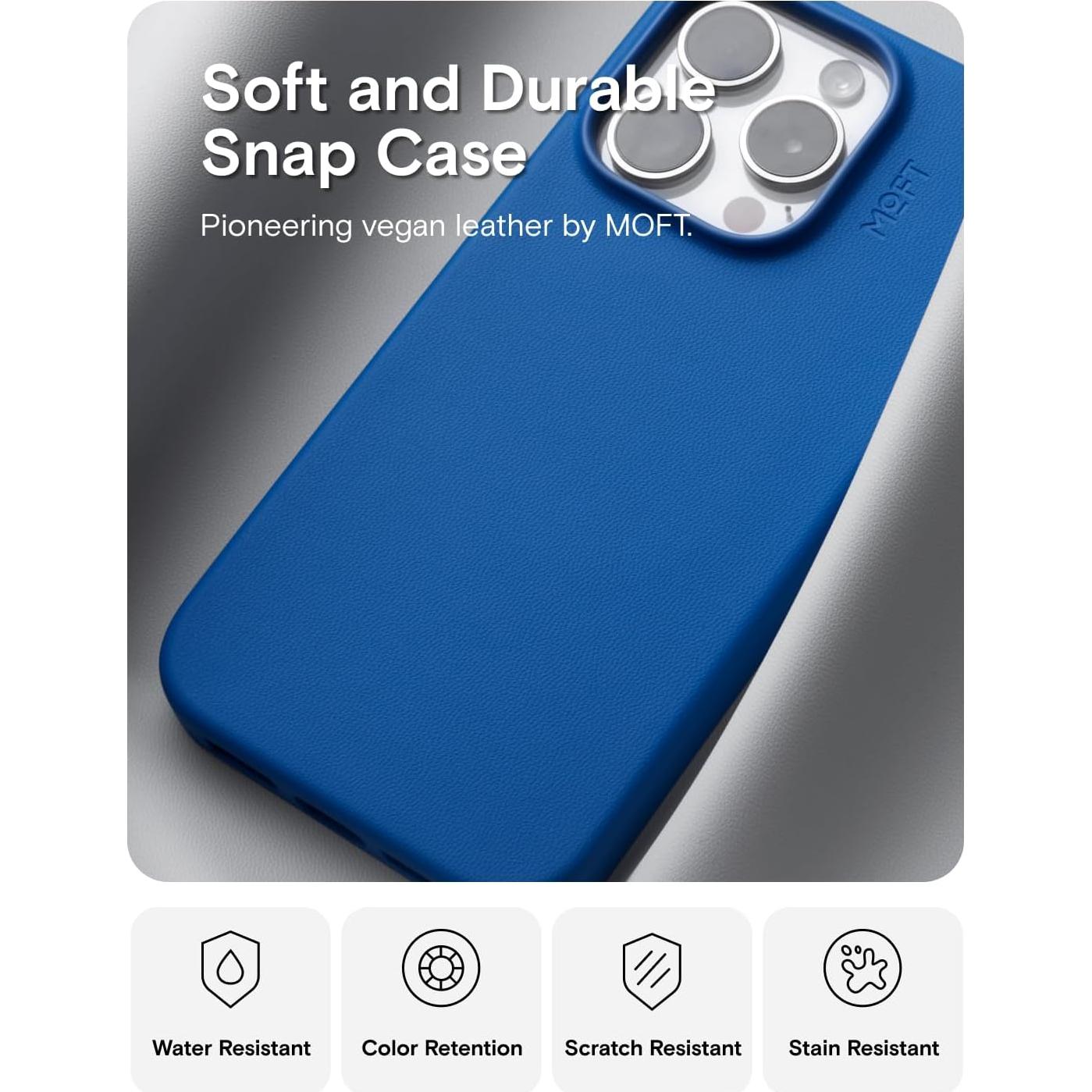 Funda protectora MOFT para iPhone 15 Pro Max Zafiro