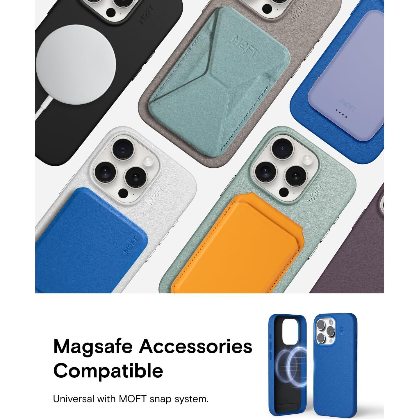 Funda protectora MOFT para iPhone 15 Pro Max Zafiro