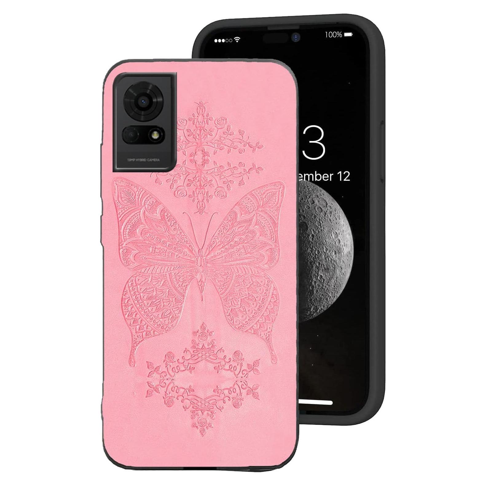 Funda de teléfono DAMONDY para TCL K24 T434D - Rosa, TPU suave