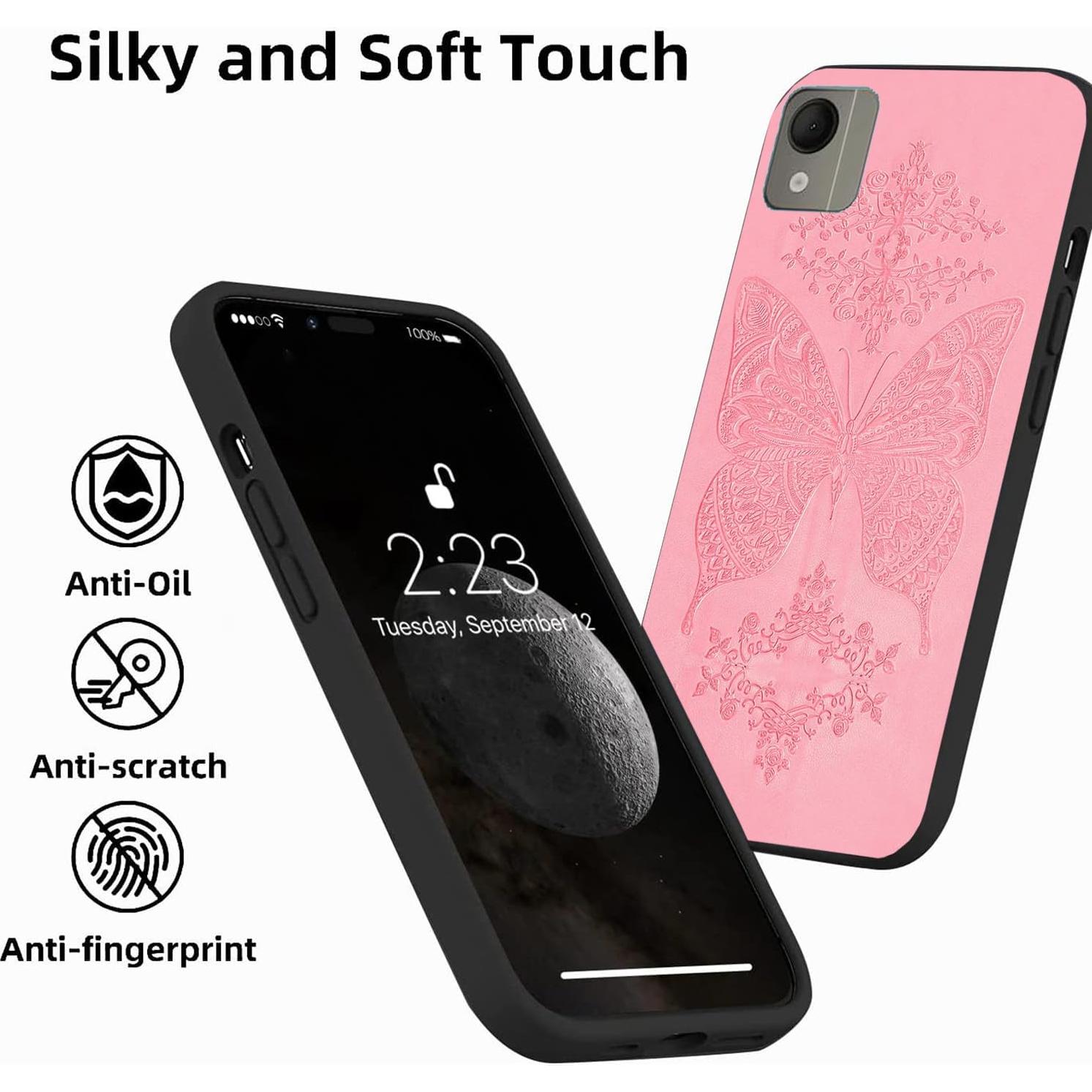 Funda de teléfono DAMONDY para TCL K24 T434D - Rosa, TPU suave