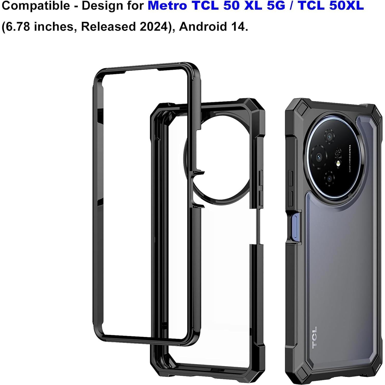 Funda Transparente Ailiber para TCL 50 XL 5G y 60 XE - Doble Capa