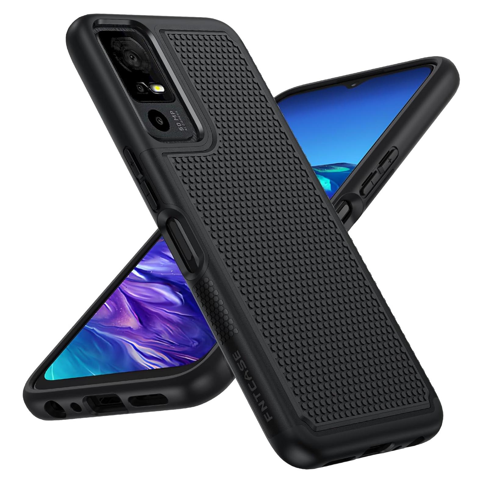 Funda FNTCASE para TCL 40 XE 5G - Doble Capa Antideslizante