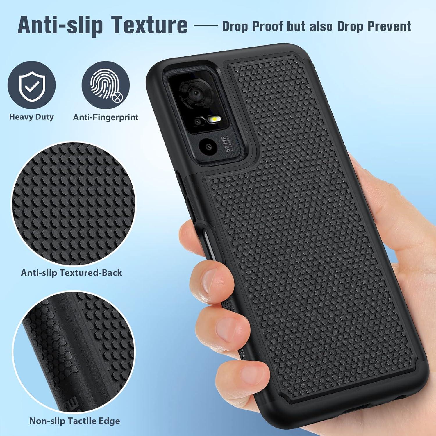 Funda FNTCASE para TCL 40 XE 5G - Doble Capa Antideslizante