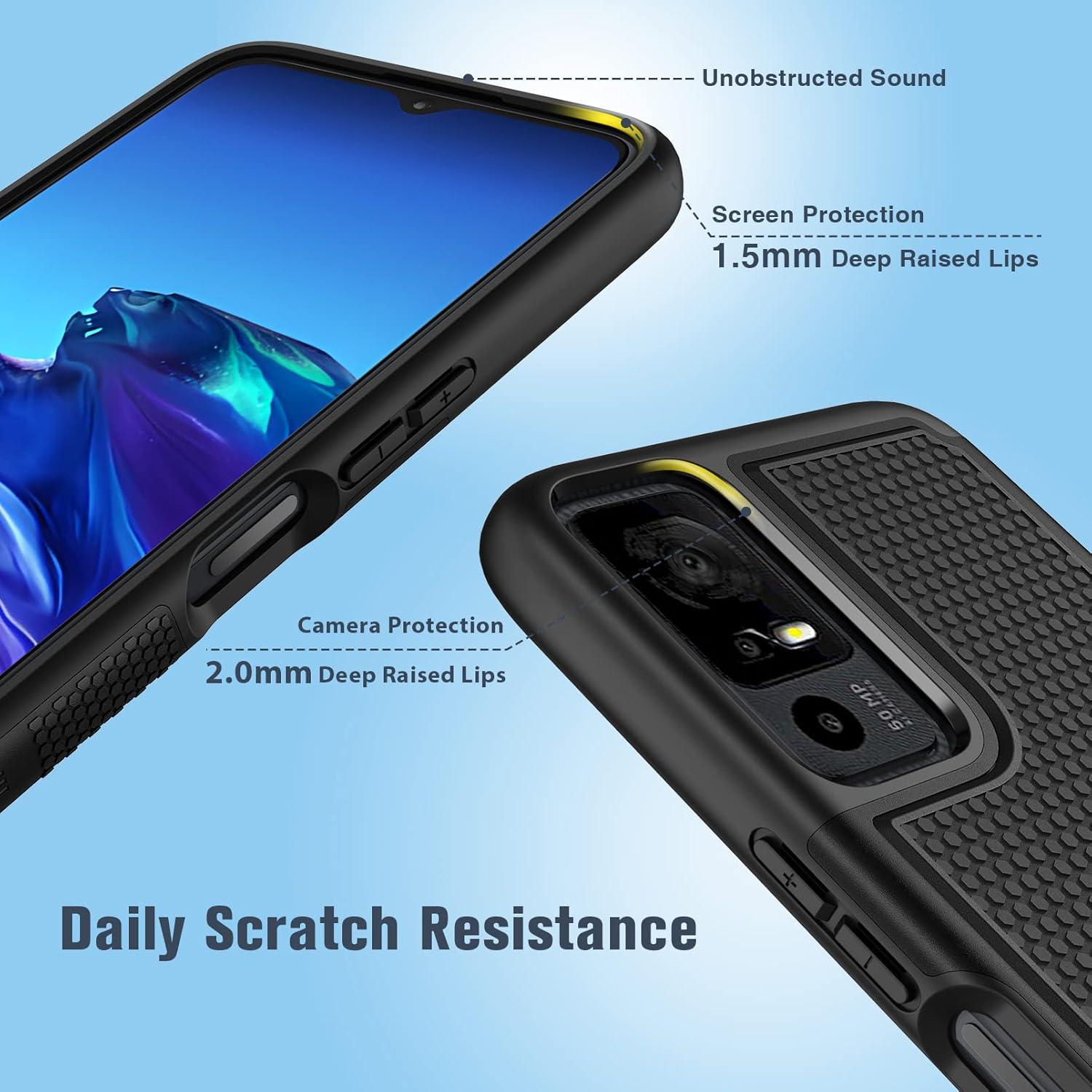 Funda FNTCASE para TCL 40 XE 5G - Doble Capa Antideslizante