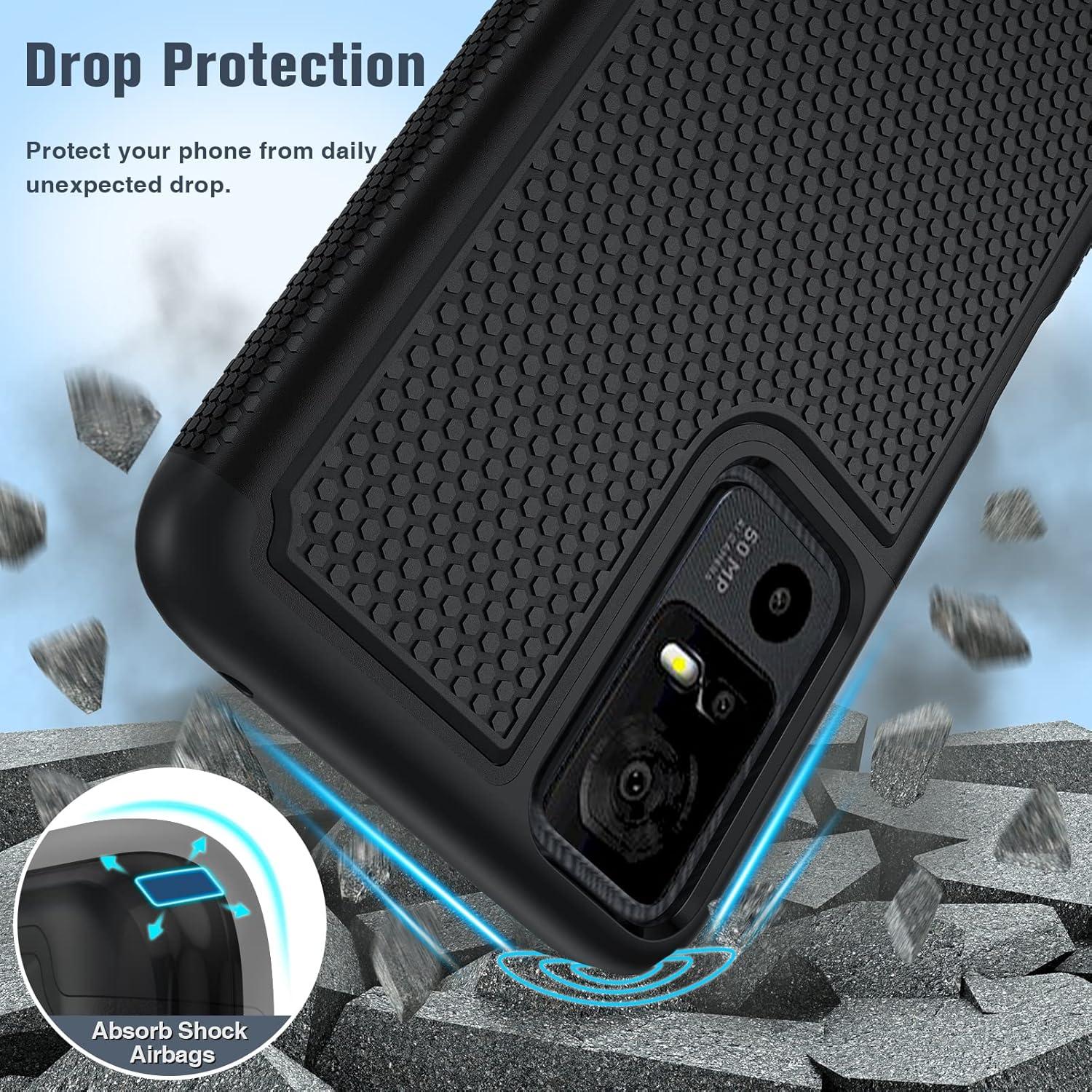 Funda FNTCASE para TCL 40 XE 5G - Doble Capa Antideslizante