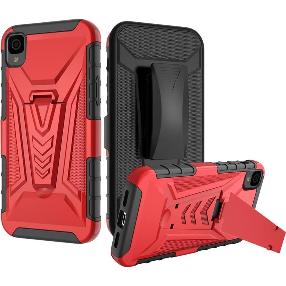Funda Híbrida TJS para Alcatel TCL 30 Z T602DL con Protector