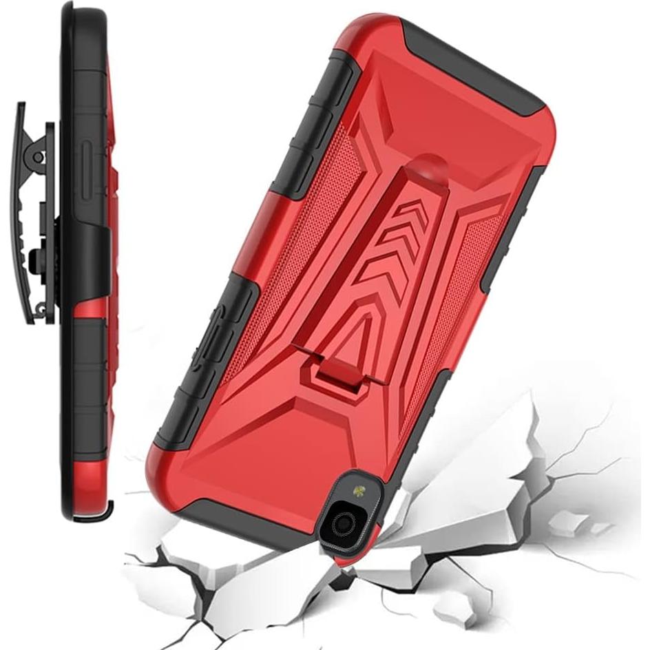 Funda Híbrida TJS para Alcatel TCL 30 Z T602DL con Protector