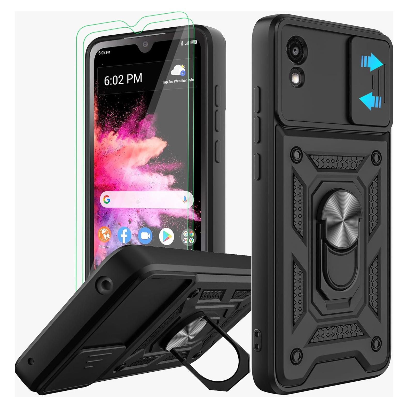 Funda protectora AKINIK para TCL 30Z/TCL 30 LE, negra