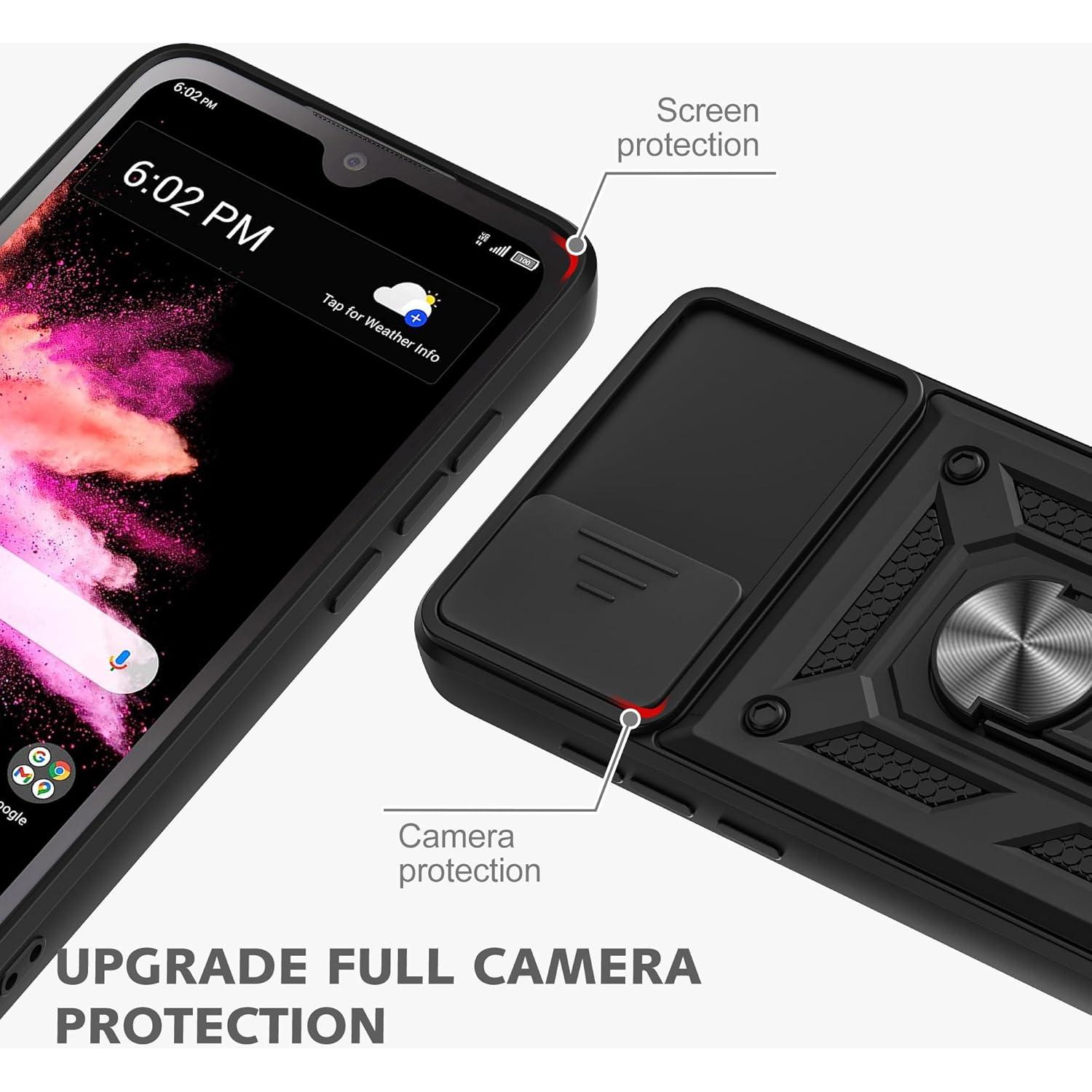 Funda protectora AKINIK para TCL 30Z/TCL 30 LE, negra