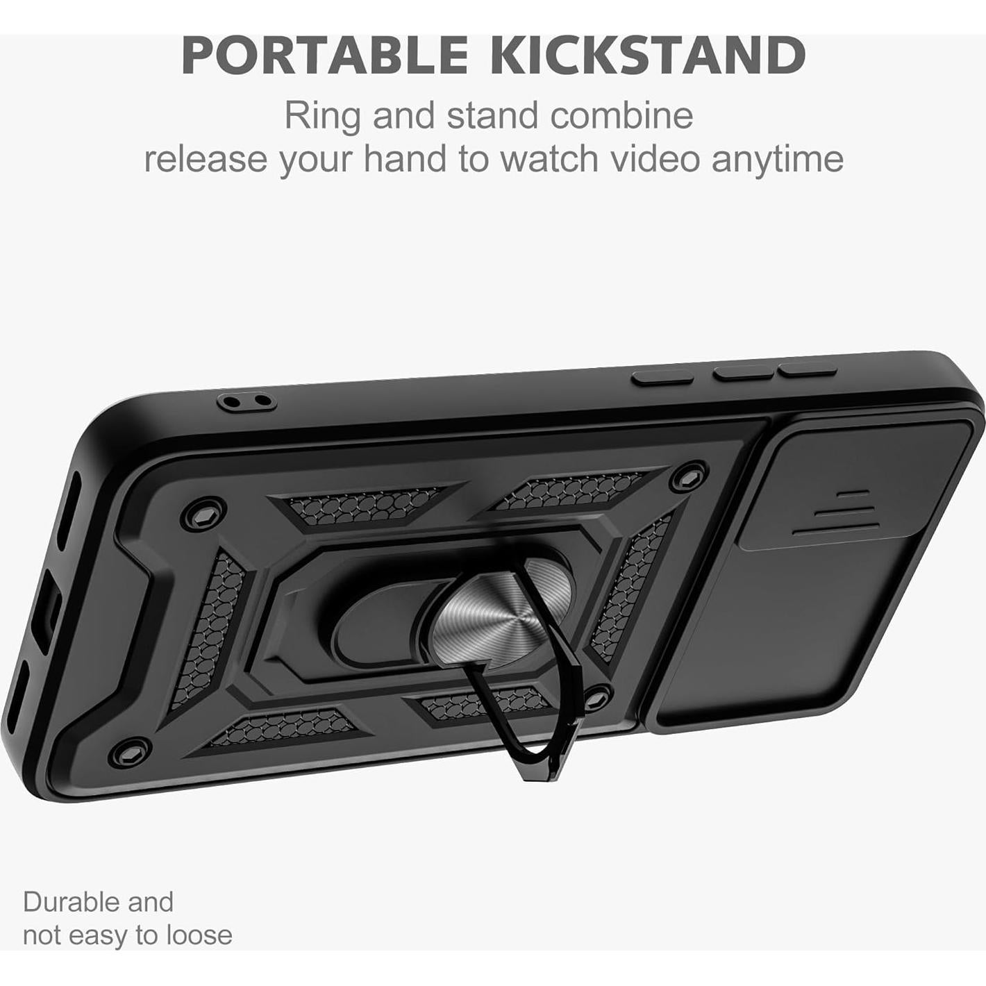 Funda protectora AKINIK para TCL 30Z/TCL 30 LE, negra