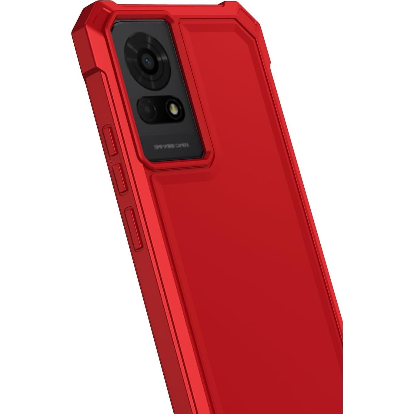Funda Parachoques TCL 50 LE / K24 / K23 Rojo con Protector