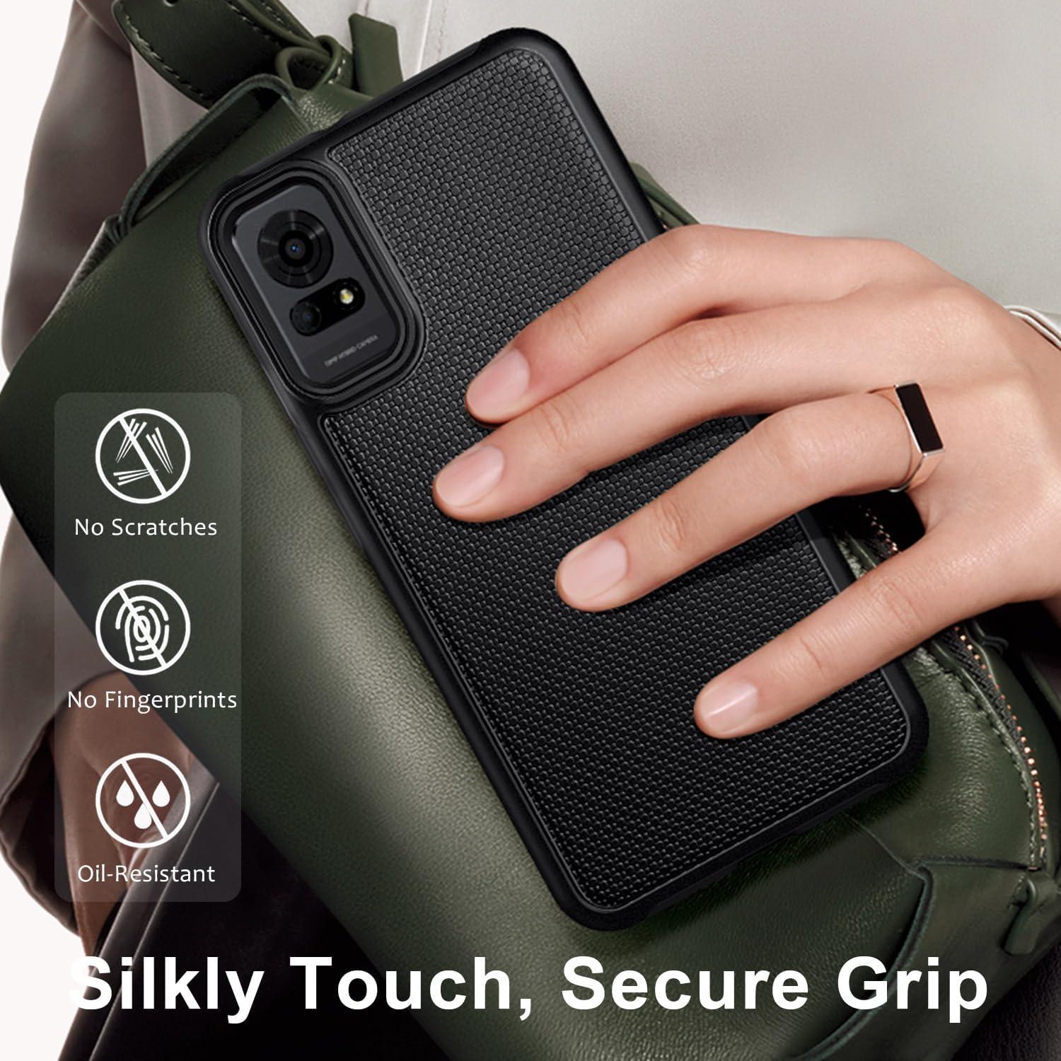 Funda Protectora Doble Capa para TCL 50 LE / K23 / K24 - Negra