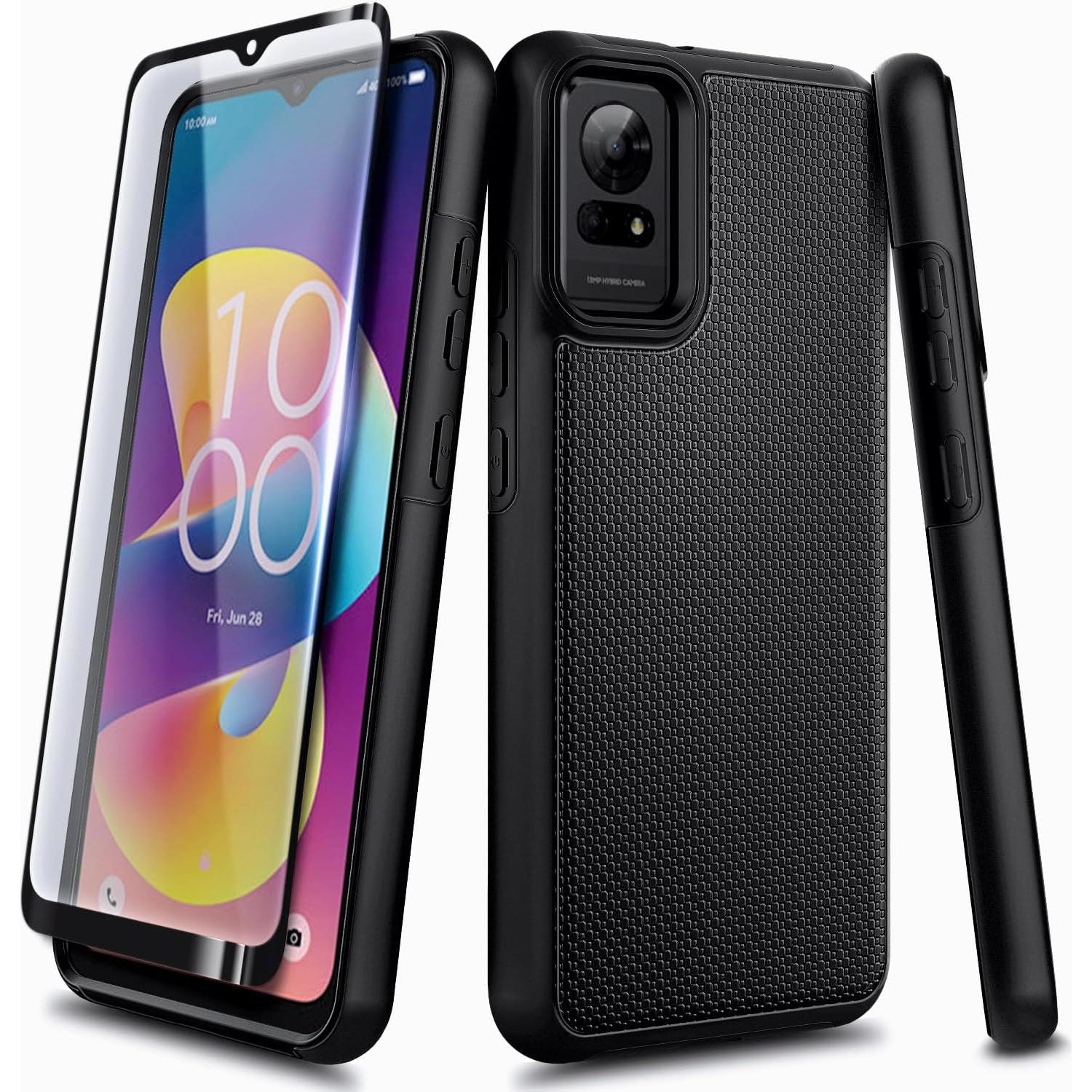 Funda Protectora Doble Capa para TCL 50 LE / K23 / K24 - Negra