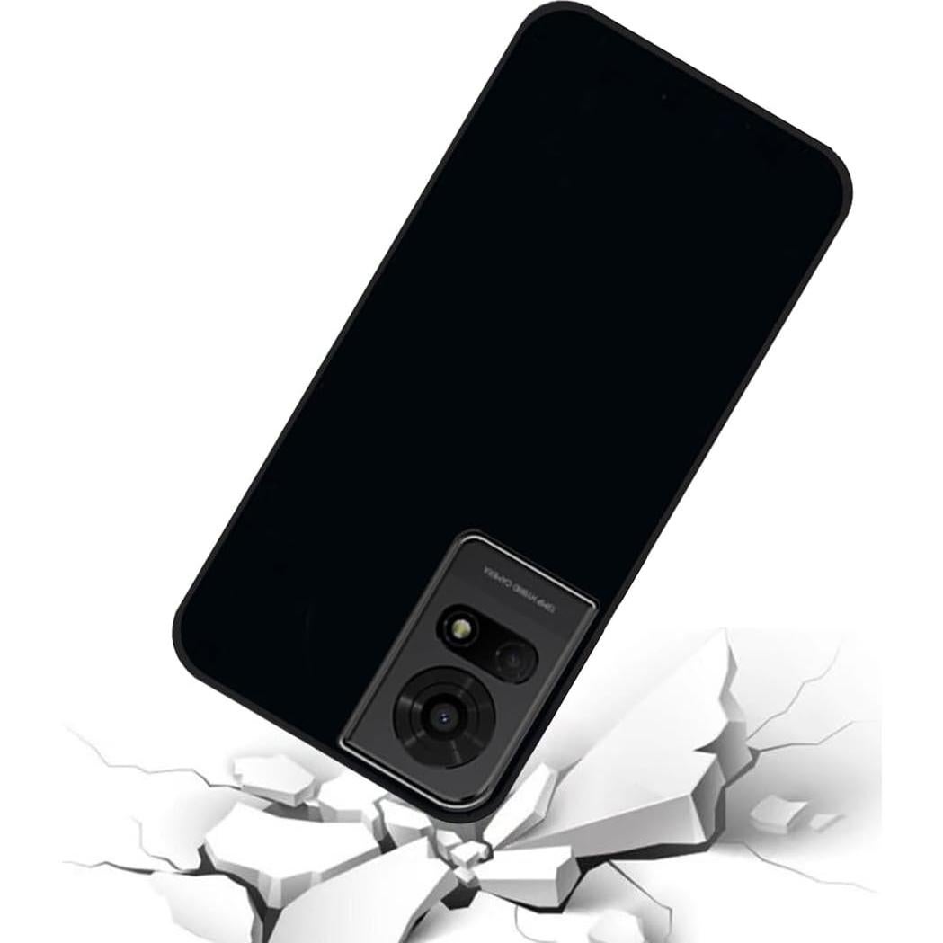 Funda para TCL 50 LE 2024 con Protector de Pantalla Negra TPU