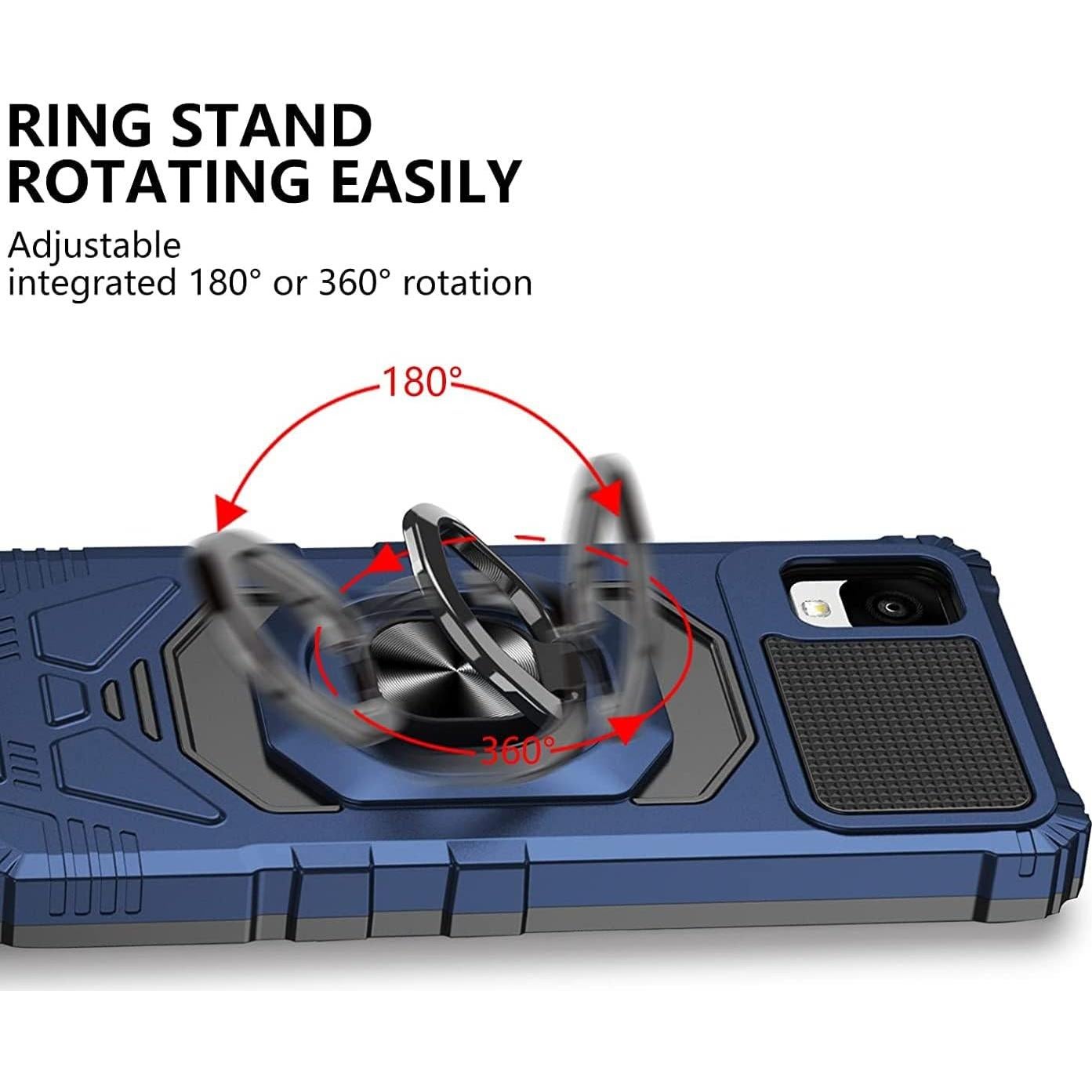 Funda TJS para Alcatel TCL 30 Z T602DL Azul con Soporte