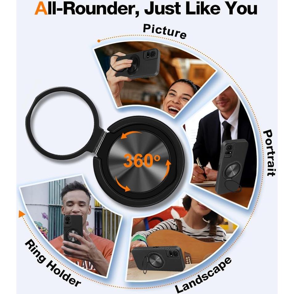 Funda TCL K24/K23 50LE 5G con Protector de Pantalla y Soporte