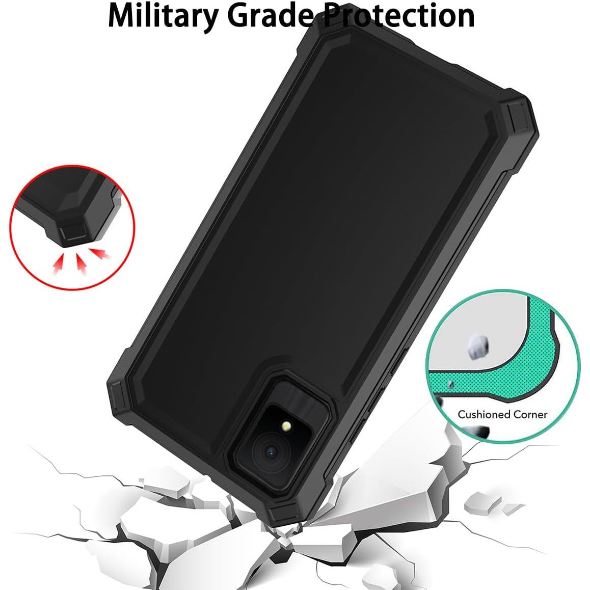 Funda Protectora TCL K11 con Protector de Pantalla Vidrio Templado