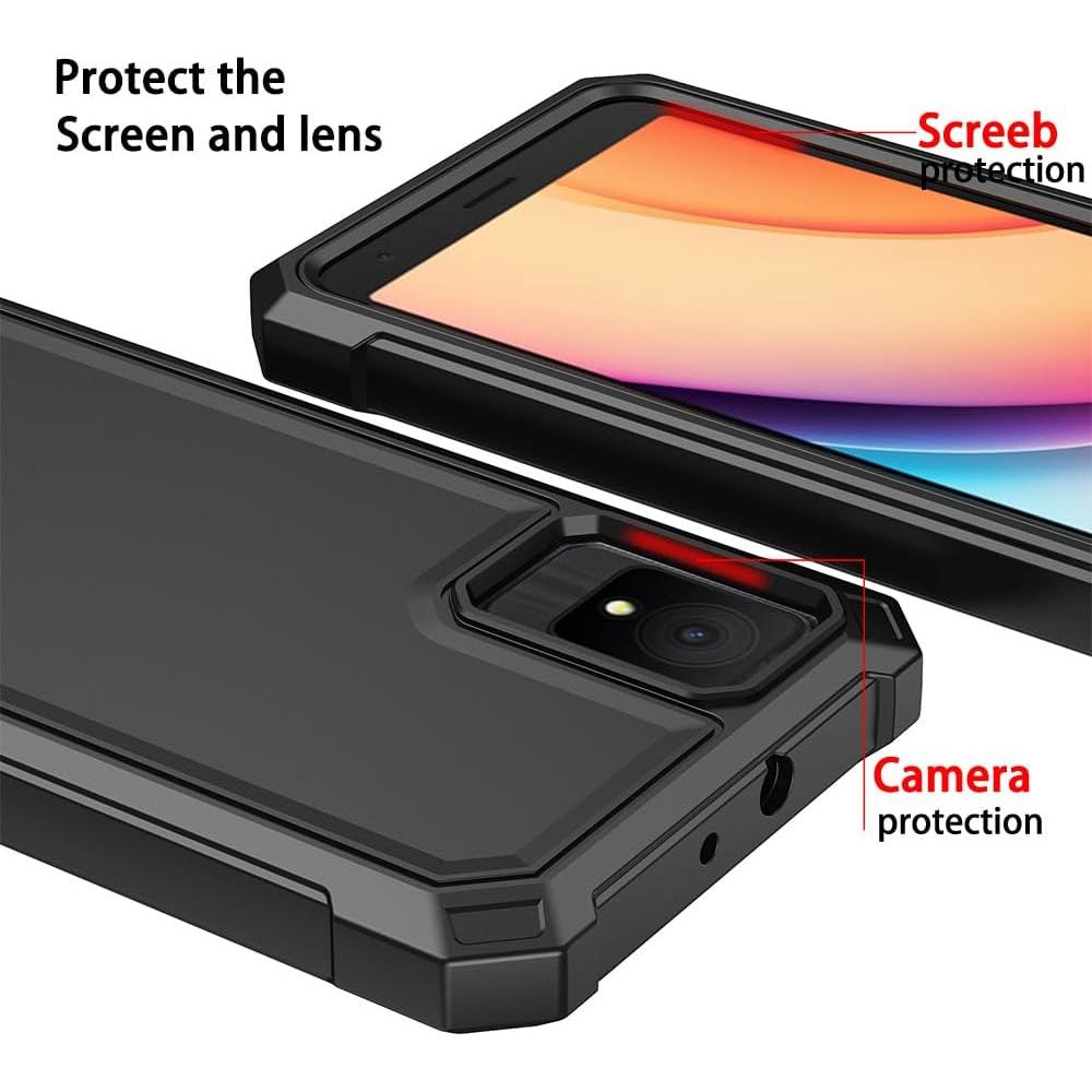 Funda Protectora TCL K11 con Protector de Pantalla Vidrio Templado