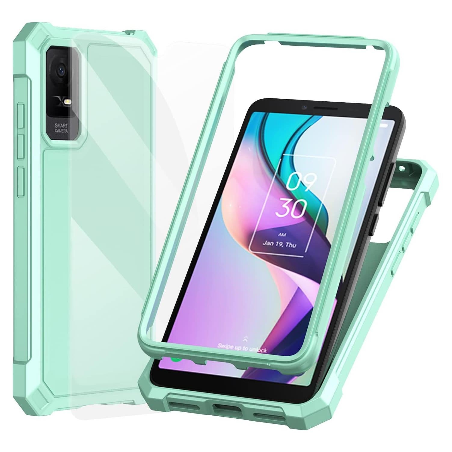 Funda Ailiber para TCL 30Z T602DL y TCL 30 LE - Verde Menta