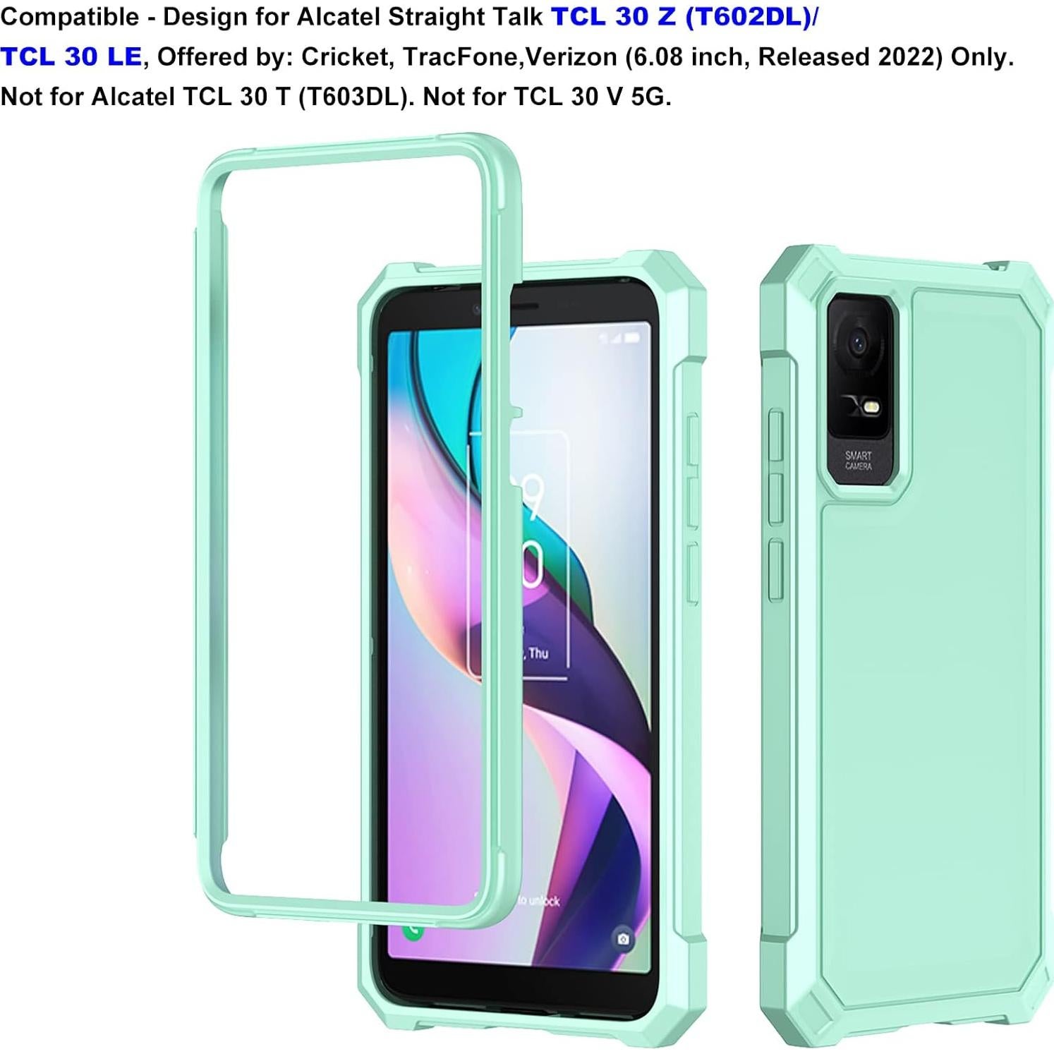 Funda Ailiber para TCL 30Z T602DL y TCL 30 LE - Verde Menta