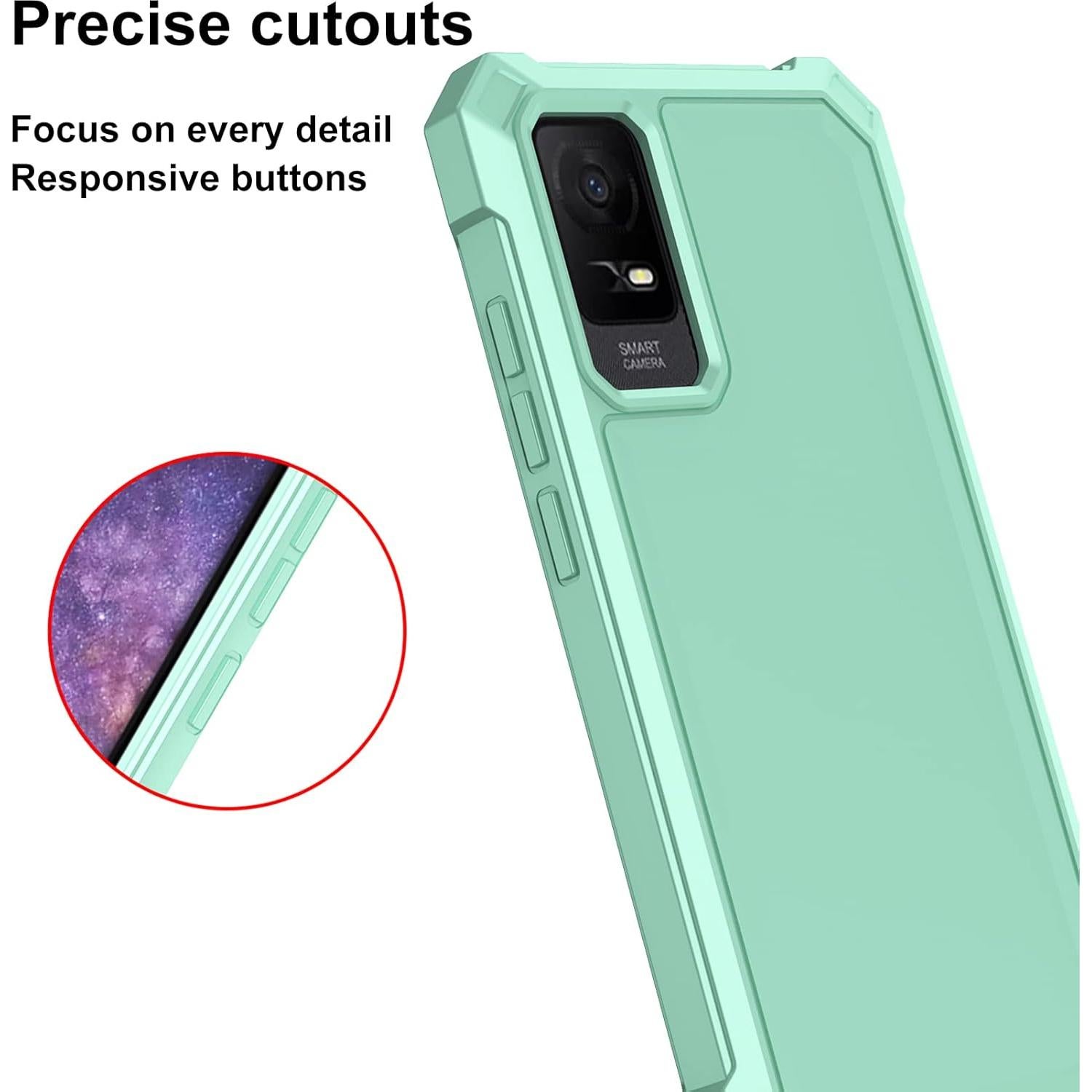 Funda Ailiber para TCL 30Z T602DL y TCL 30 LE - Verde Menta