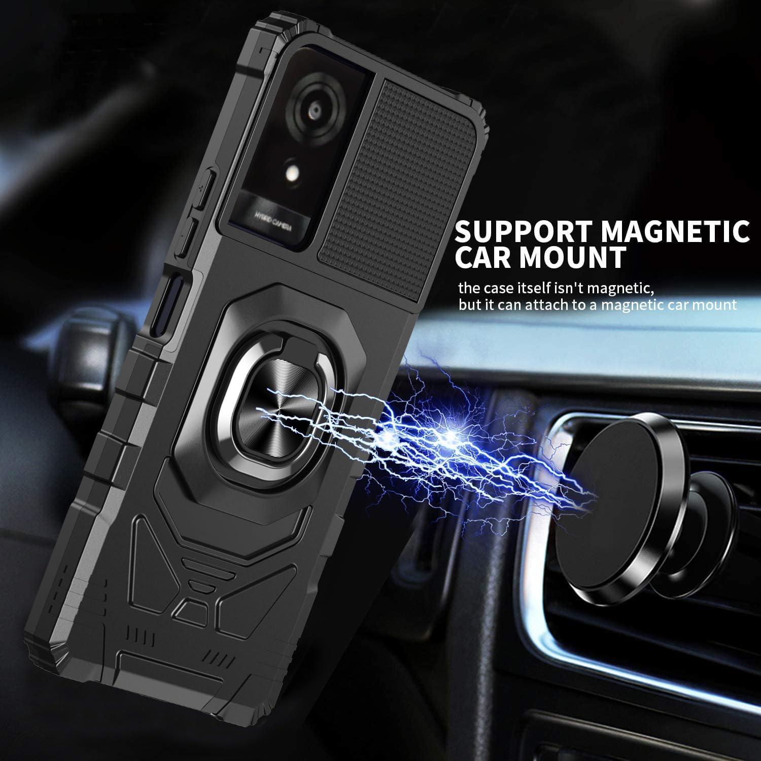 Funda Protectora con Soporte y Protector de Pantalla TCL K24/K23