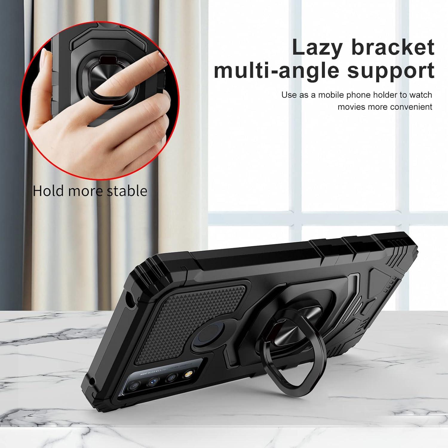 Funda Protectora Ailiber para TCL 4X 5G y 20 A 5G - Negra