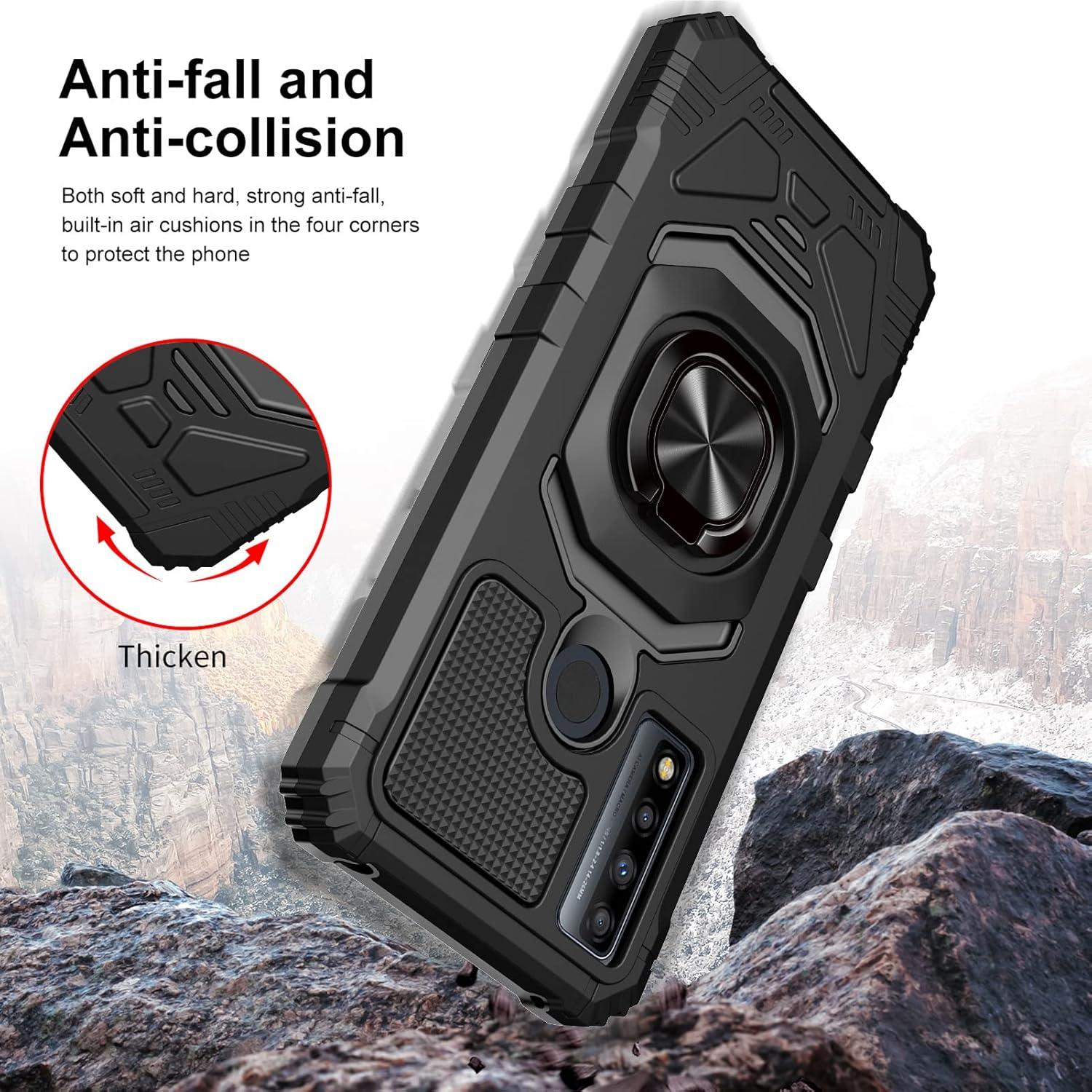 Funda Protectora Ailiber para TCL 4X 5G y 20 A 5G - Negra