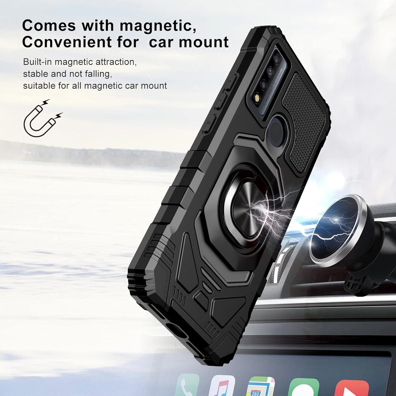 Funda Protectora Ailiber para TCL 4X 5G y 20 A 5G - Negra