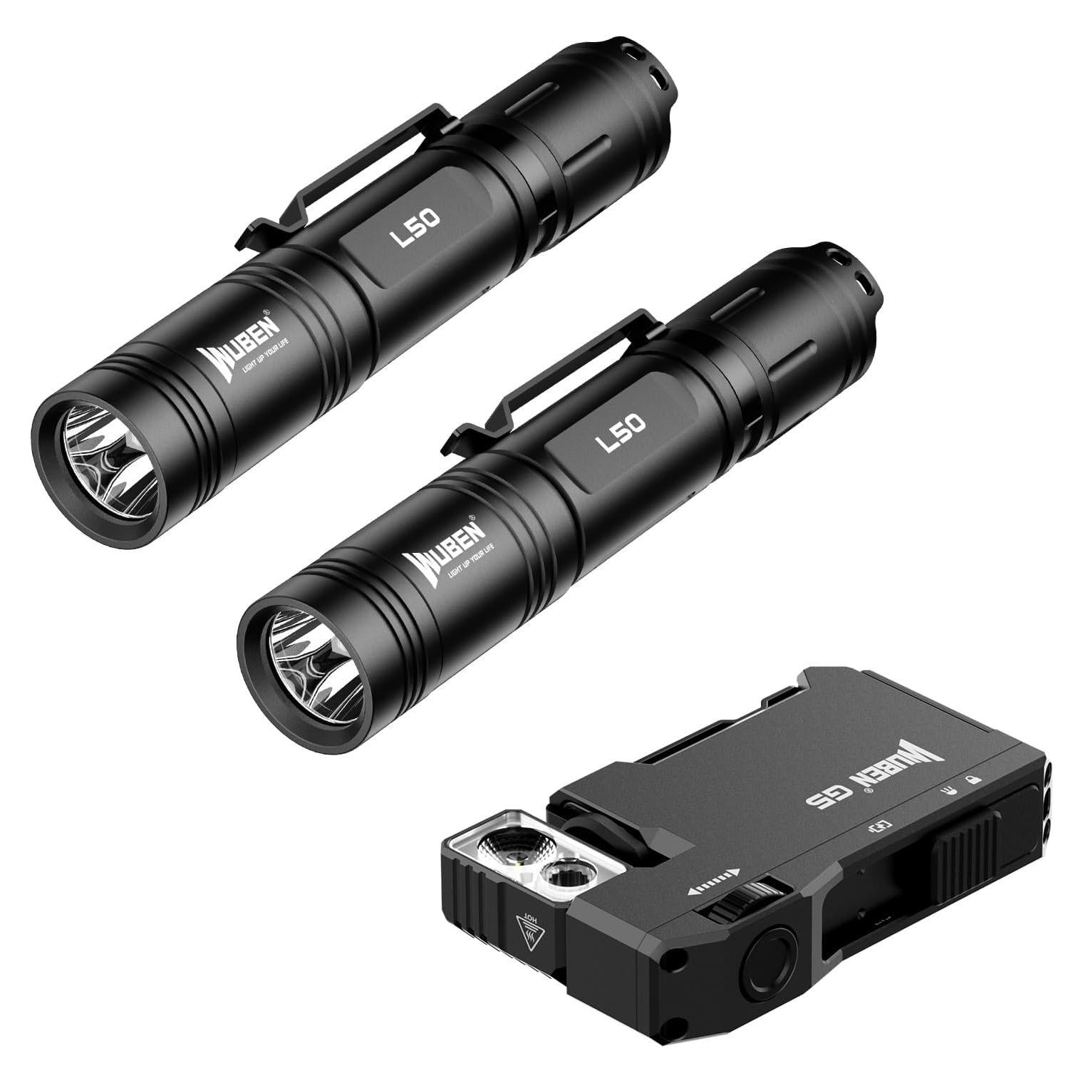 Linterna LED WUBEN L50 y G5 Recargables 1200 y 400 Lúmenes