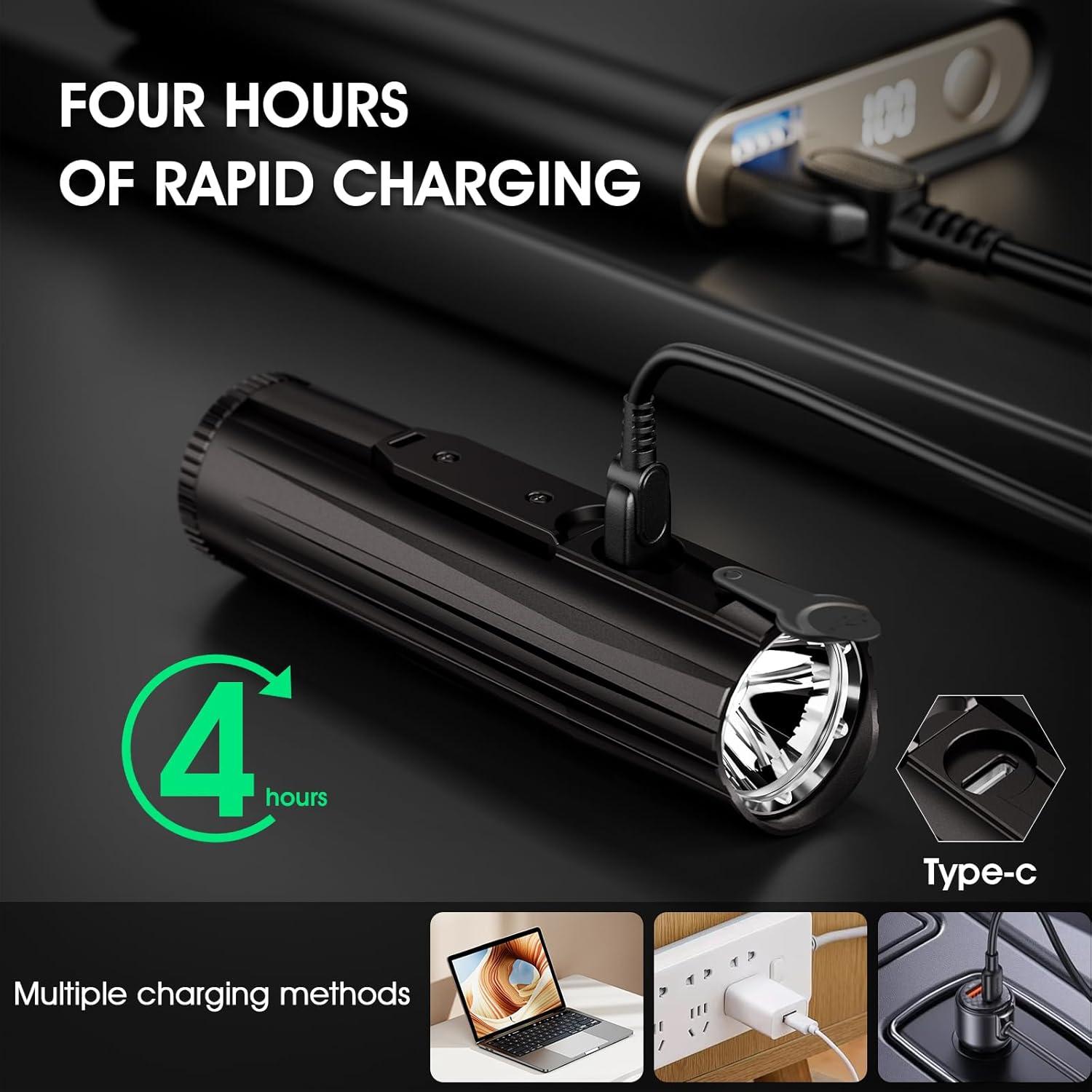 Luz de Bicicleta WUBEN B2 Recargable 1300 Lúmenes IP68