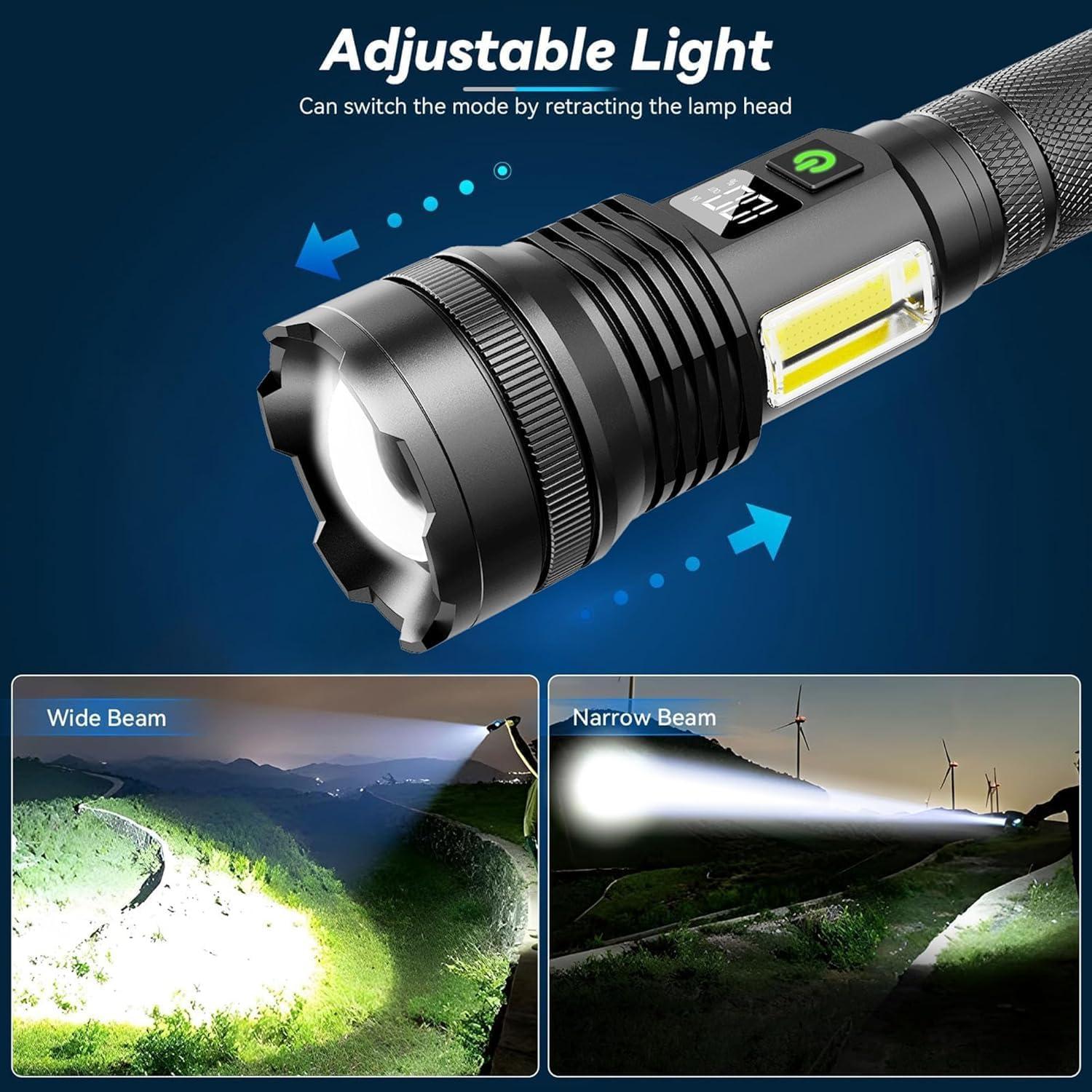 Linterna LED KZK TK50 Recargable 10,000 Lúmenes IP67