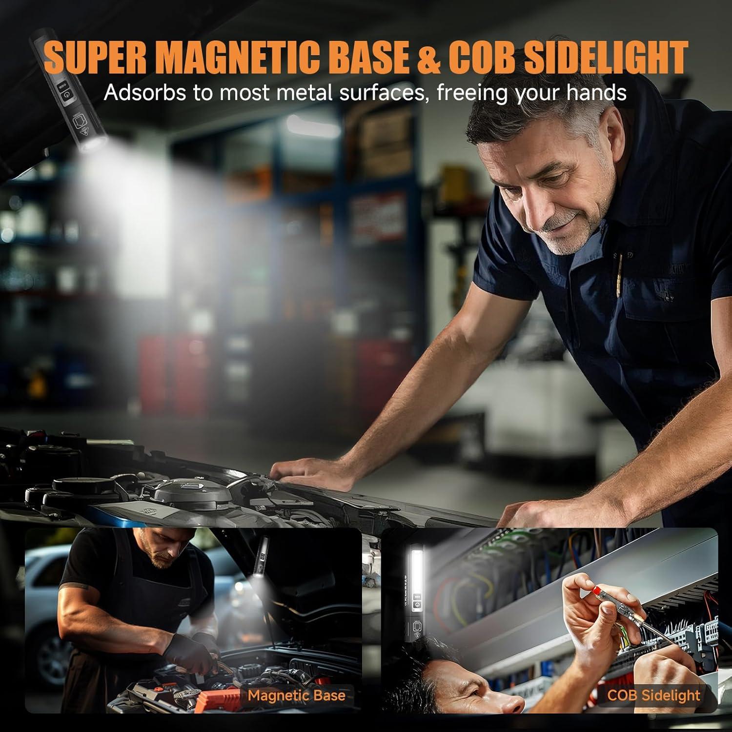 Linterna Táctica Recargable Banral K2406 LED 8 Modos Impermeable