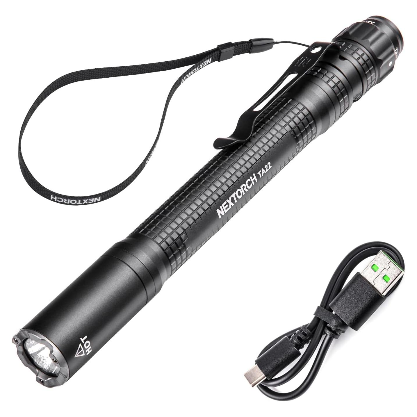 Linterna Táctica NEXTORCH TA22 Recargable 850 Lúmenes IPX8