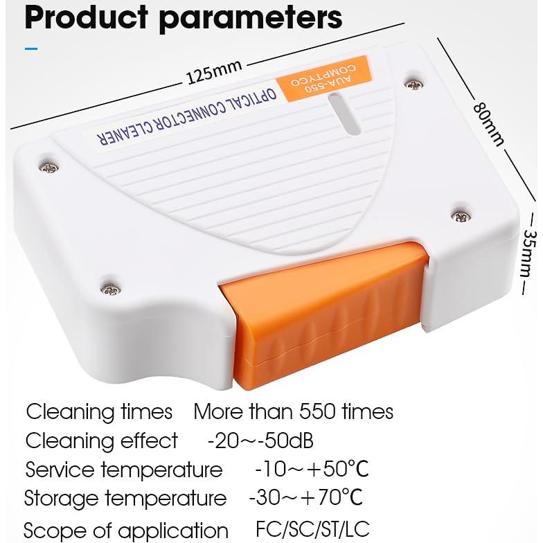 Limpiador de fibra óptica SAIVXIAN con 550 limpiezas y repuesto
