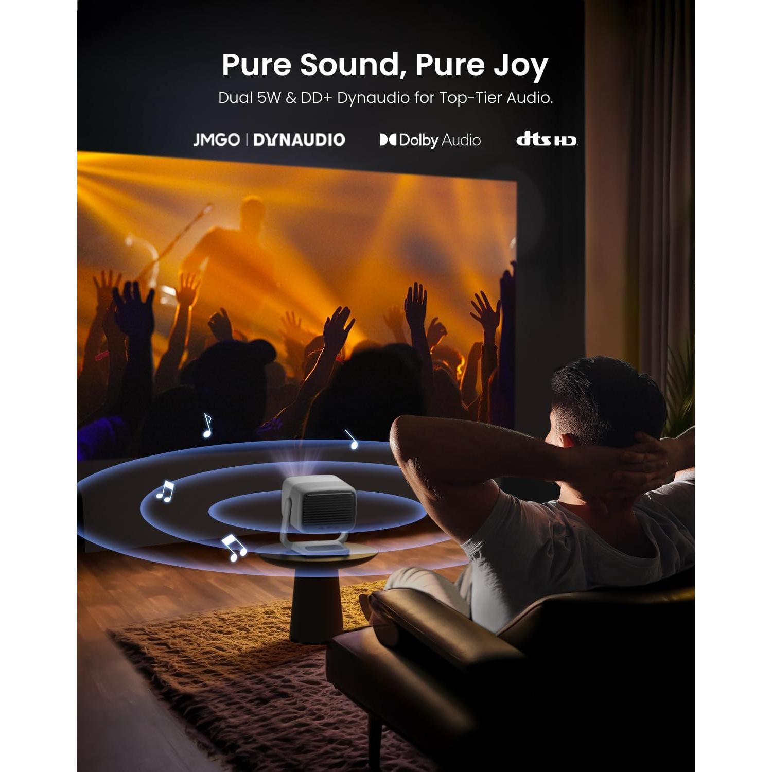 Proyector Portátil JMGO N1 1080P FHD, Soporta 4K, 800 Lúmenes