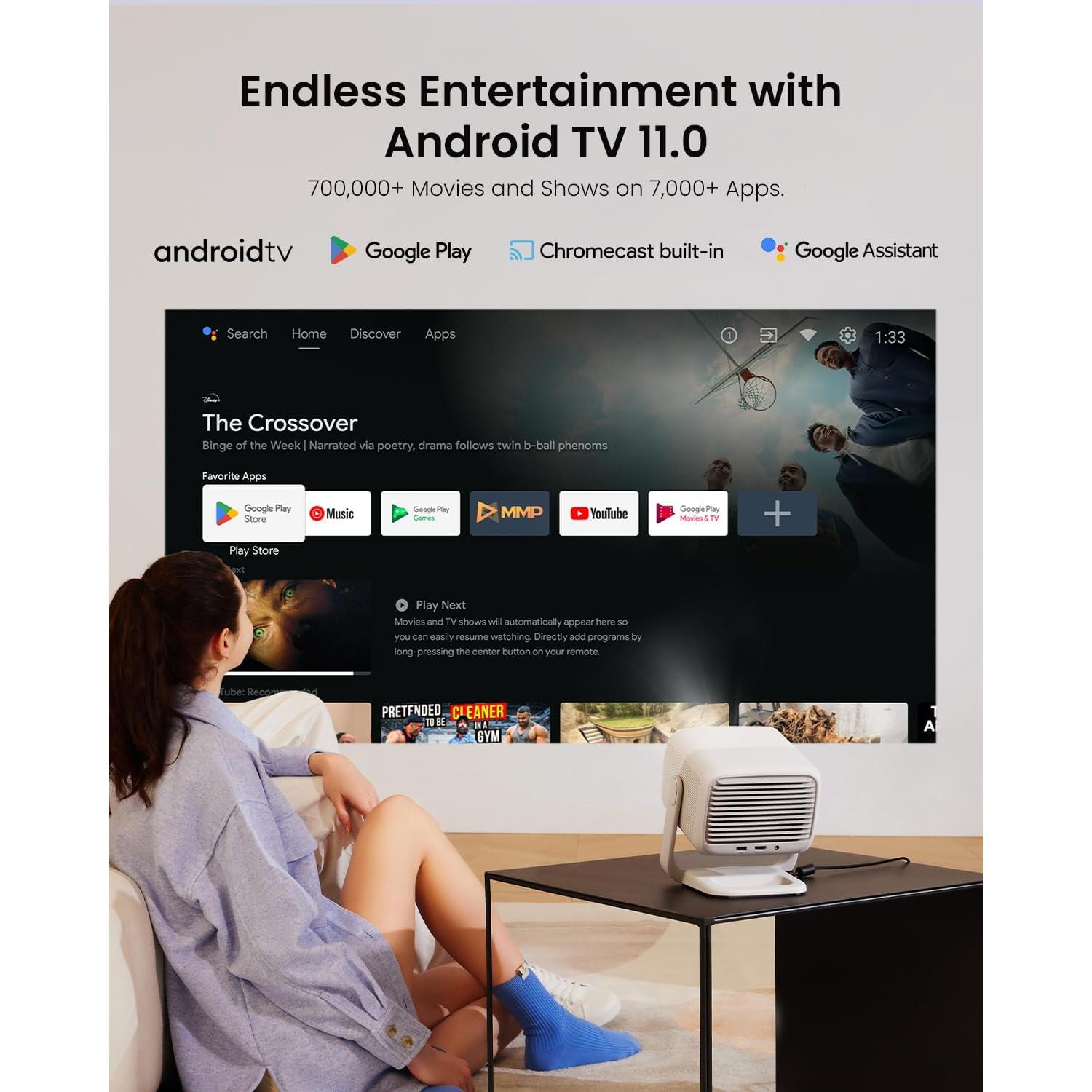 Proyector Portátil JMGO N1 1080P FHD, Soporta 4K, 800 Lúmenes