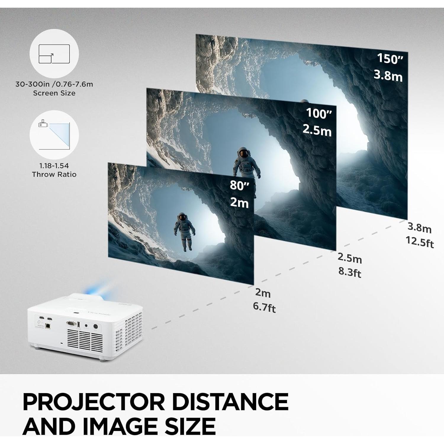 Proyector Láser ViewSonic LS630W WXGA 4500 Lúmenes DLP