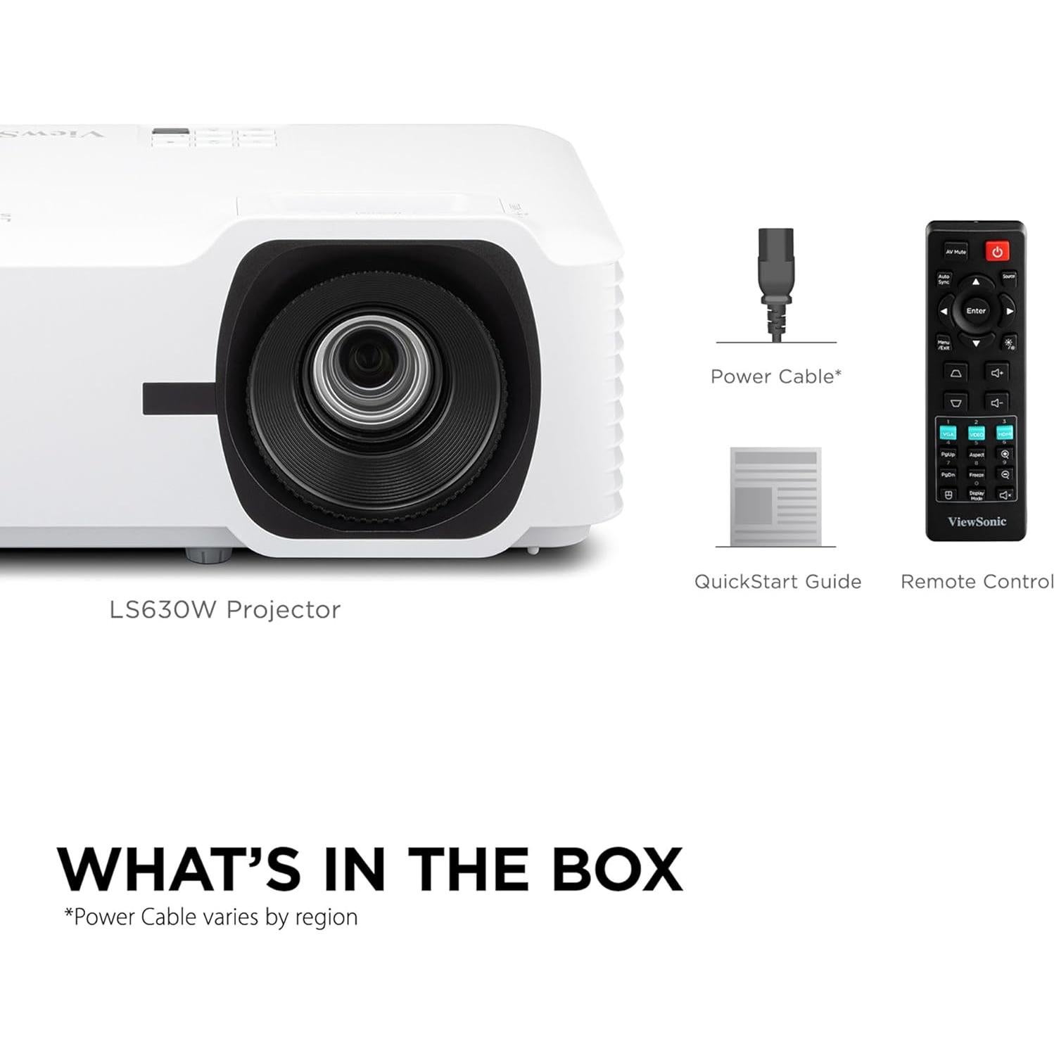 Proyector Láser ViewSonic LS630W WXGA 4500 Lúmenes DLP