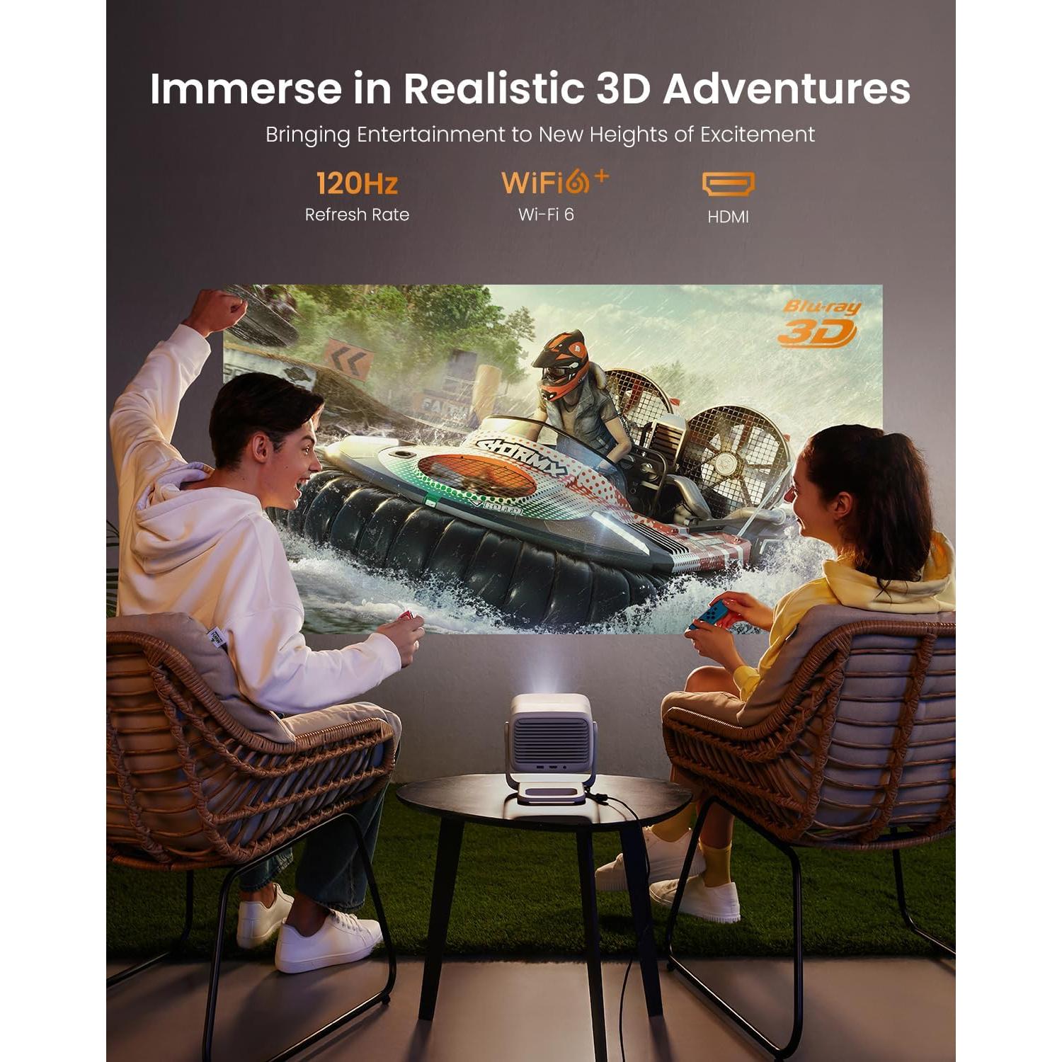 Proyector Portátil Triple Láser JMGO N1S 1080P FHD 850 Lúmenes