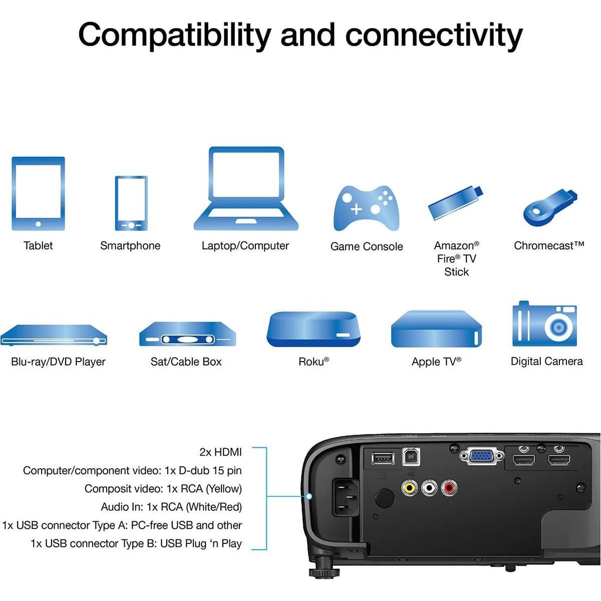 Proyector Inalámbrico Epson Pro EX9240 Full HD 1080p 4000 Lúmenes