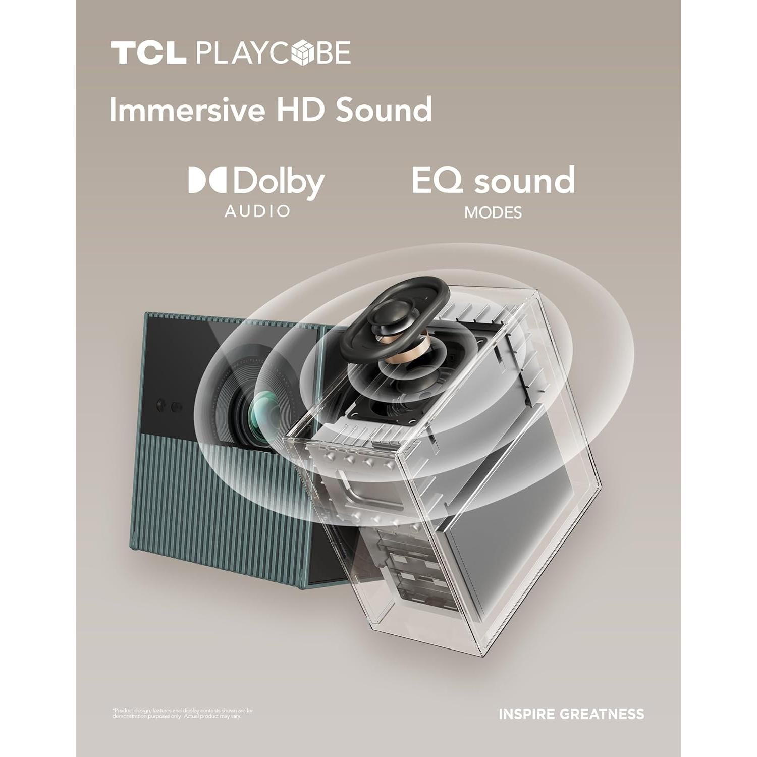 Proyector TCL PlayCube 1080P FHD Portátil con Batería 66Wh