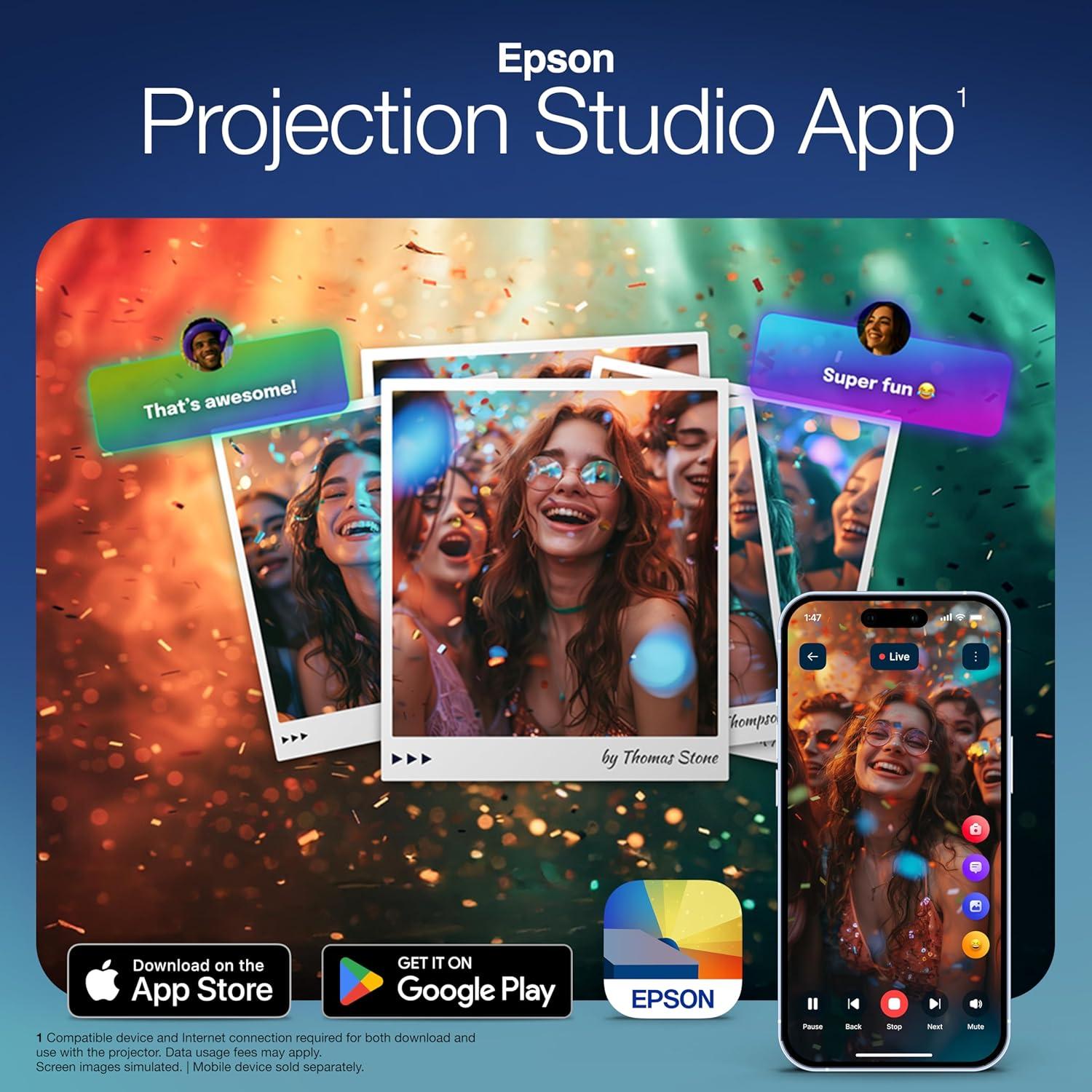 Proyector Epson Lifestudio Pop Plus 4K 700 Lúmenes Sonido Bose