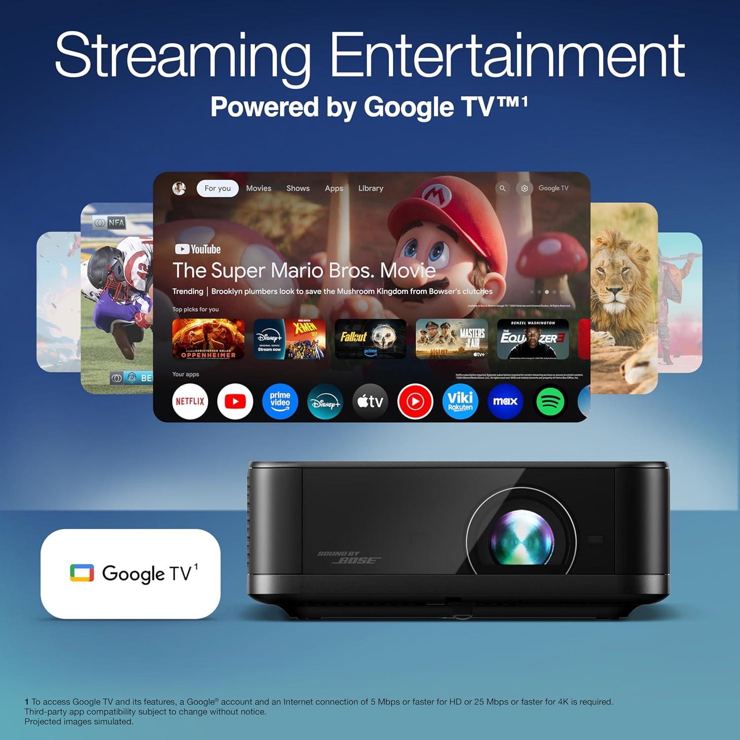 Proyector Epson Lifestudio Pop Plus 4K 700 Lúmenes Sonido Bose