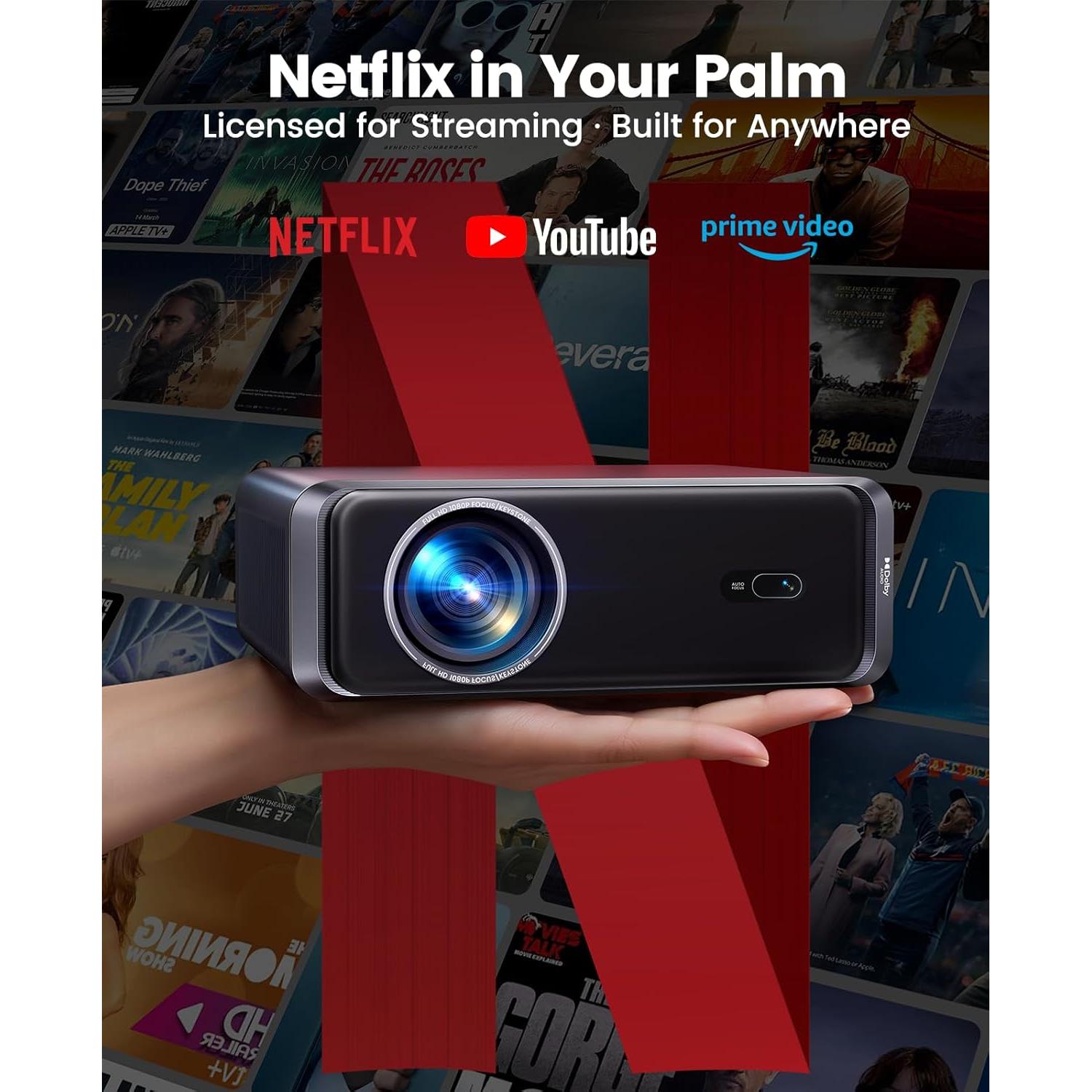 Proyector Inteligente iWIMIUS P65 4K Compacto WiFi6 Bluetooth